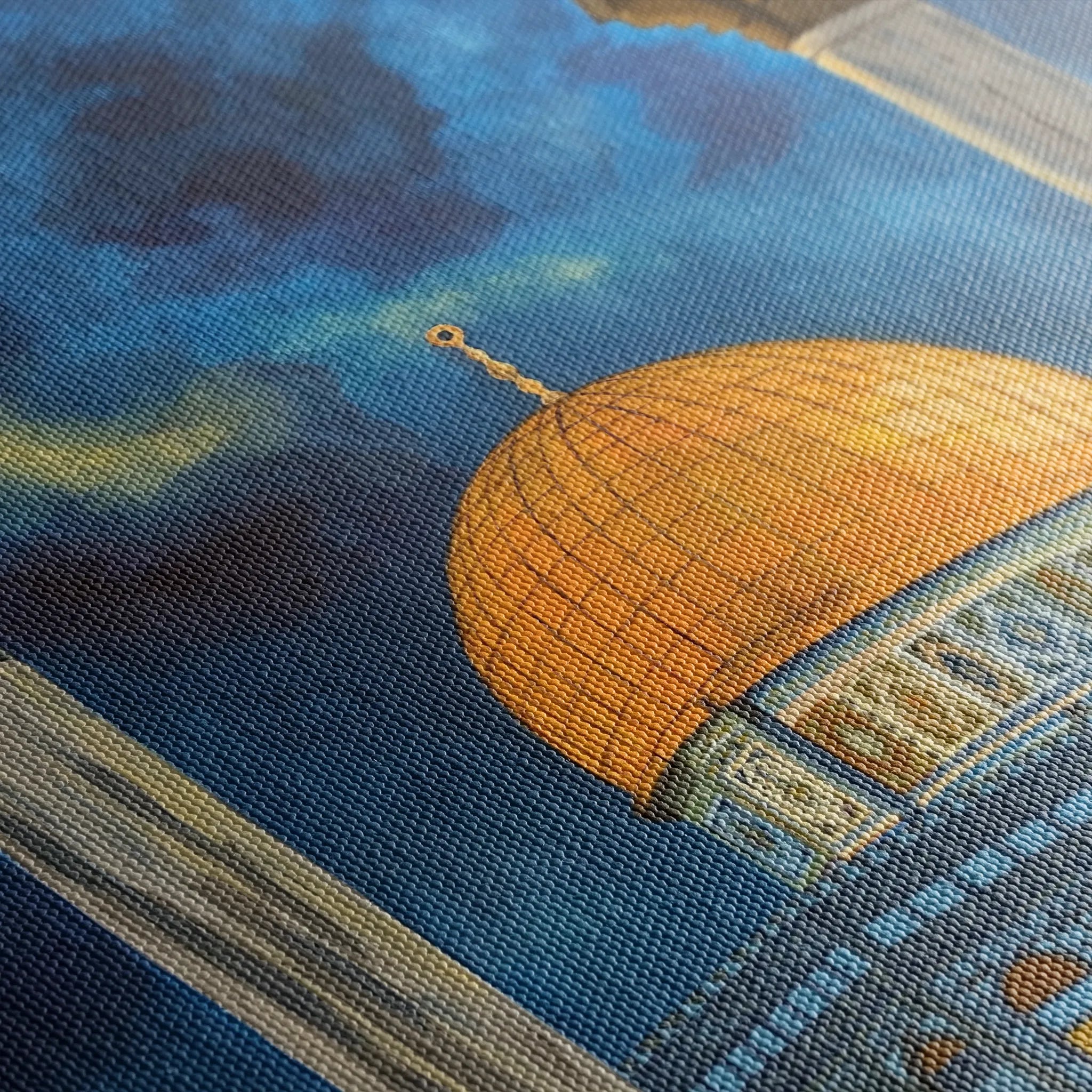 Palestine 063 Canvas Art 60 x 40 cm / Black