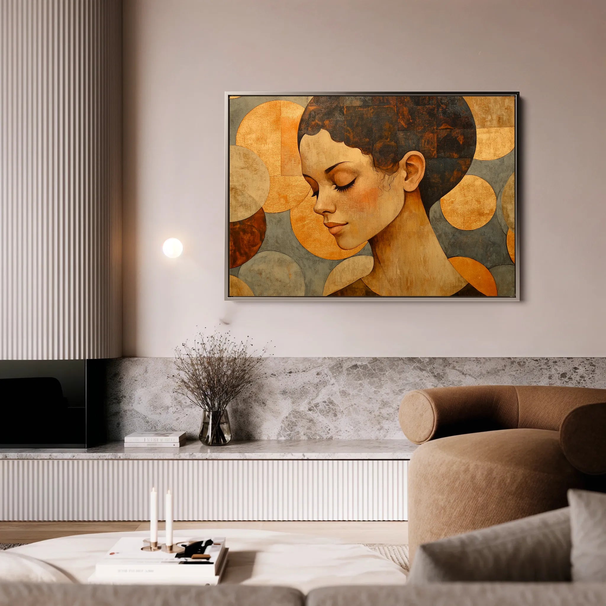 Portrait 063 Canvas Art 60 x 40 cm / Black