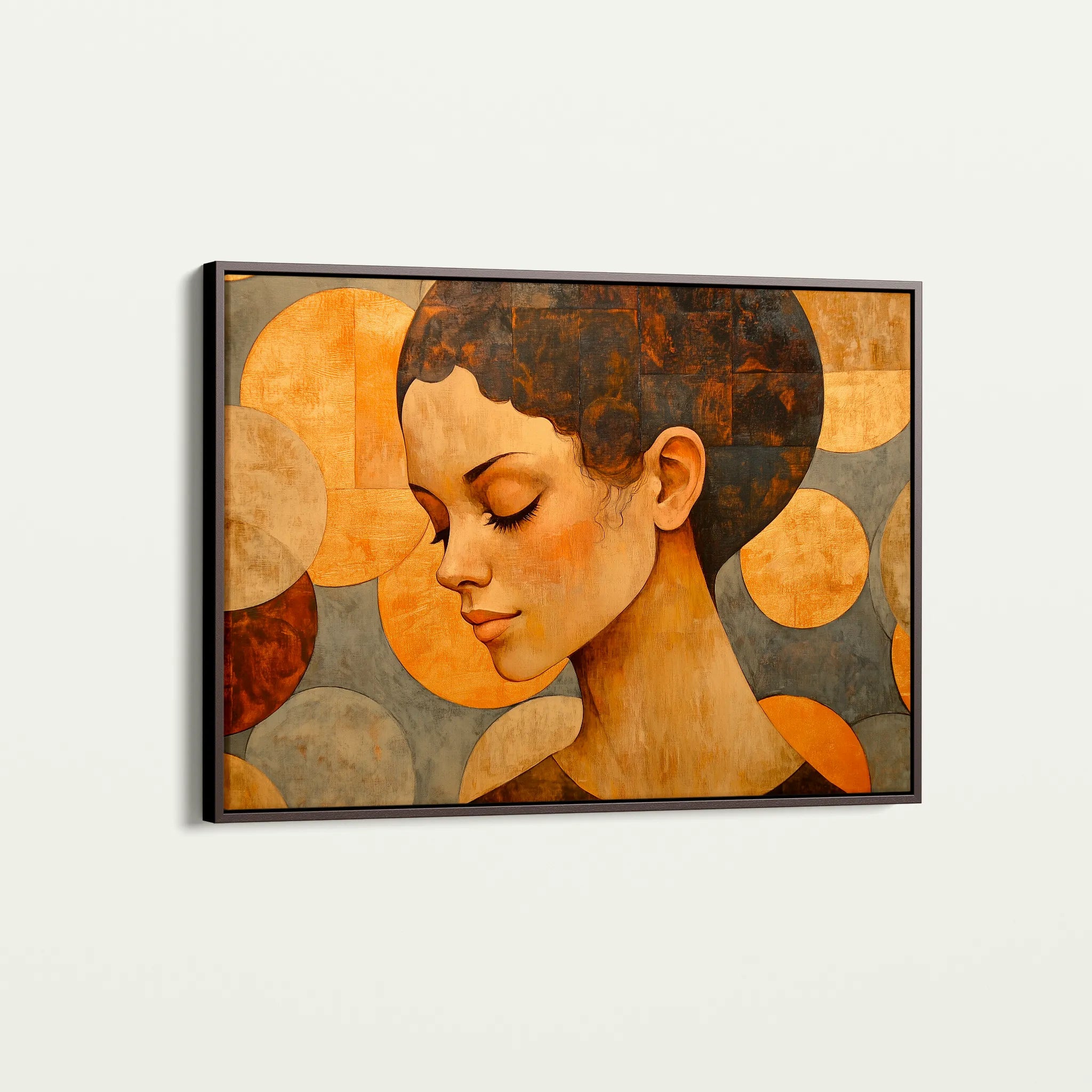 Portrait 063 Canvas Art 60 x 40 cm / Black