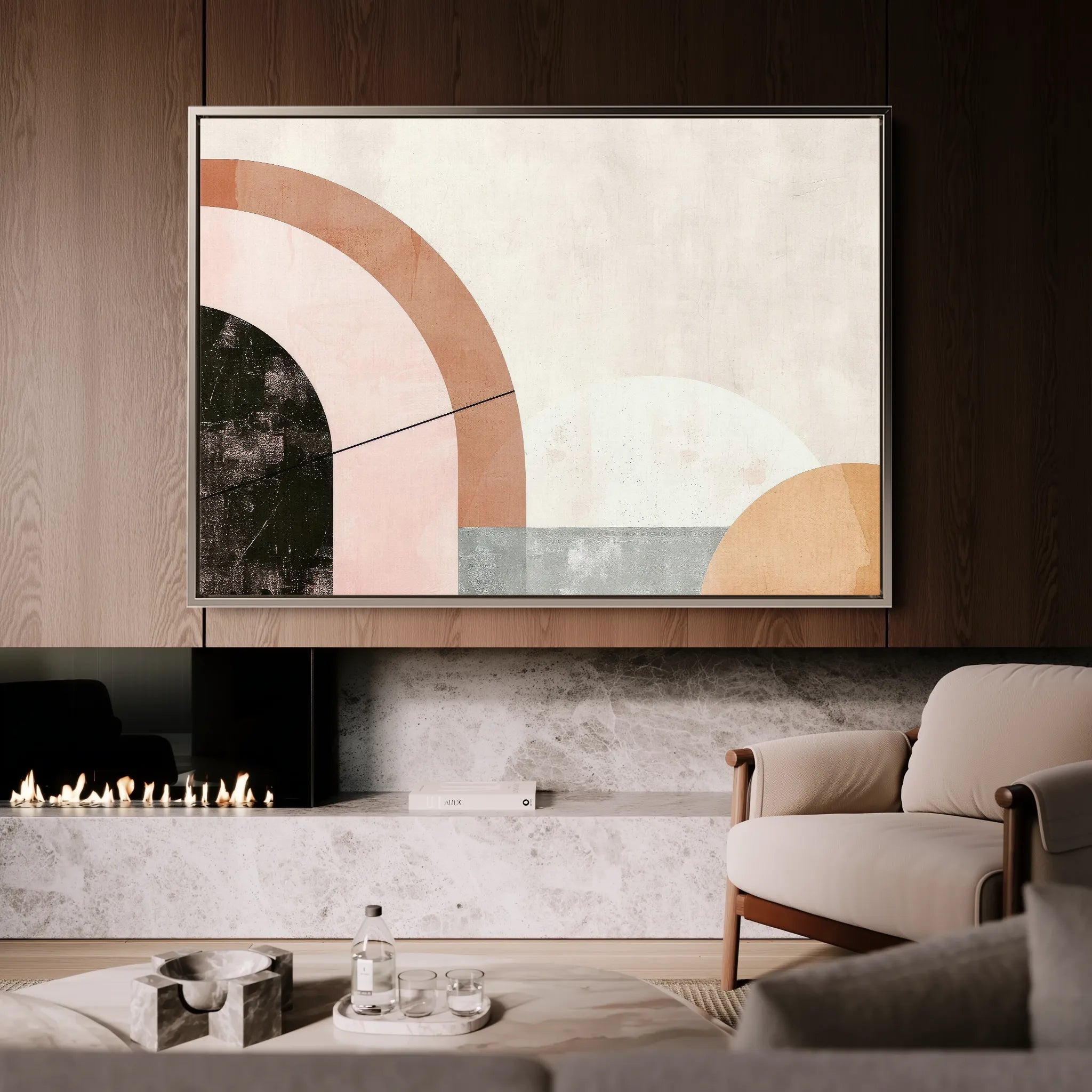 Boho 064 Canvas Art 60 x 40 cm / Black