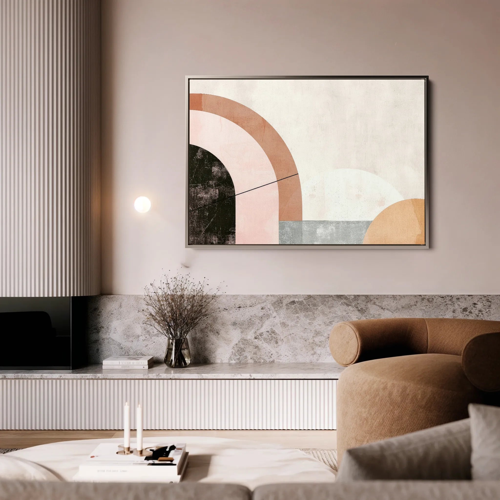 Boho 064 Canvas Art 60 x 40 cm / Black