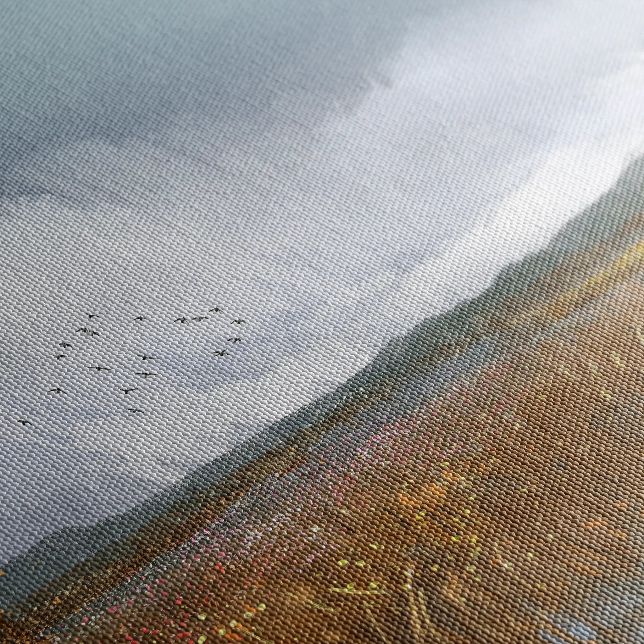 Landscape 064 Canvas Art 60 x 40 cm / Black