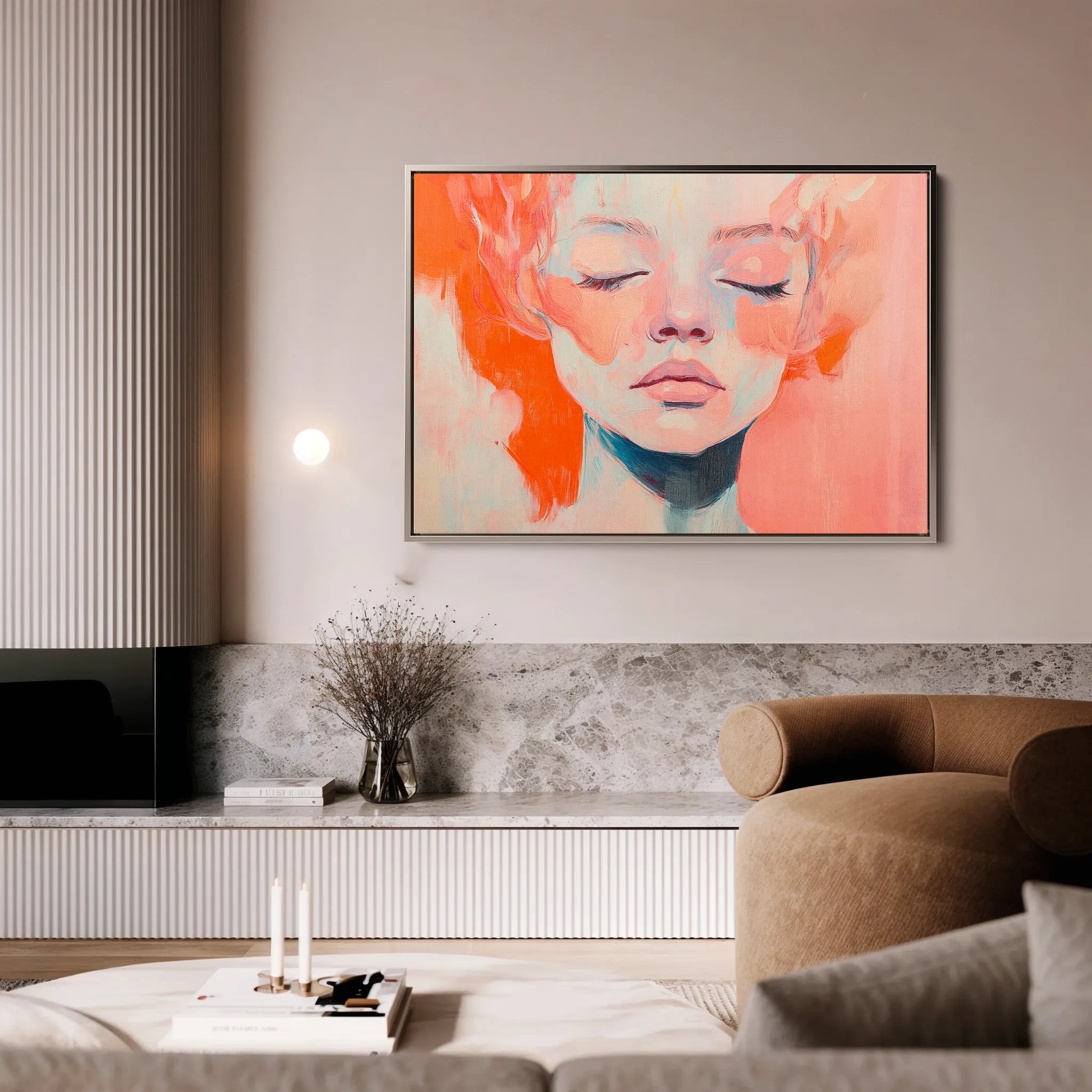 Portrait 064 Canvas Art 60 x 40 cm / Black