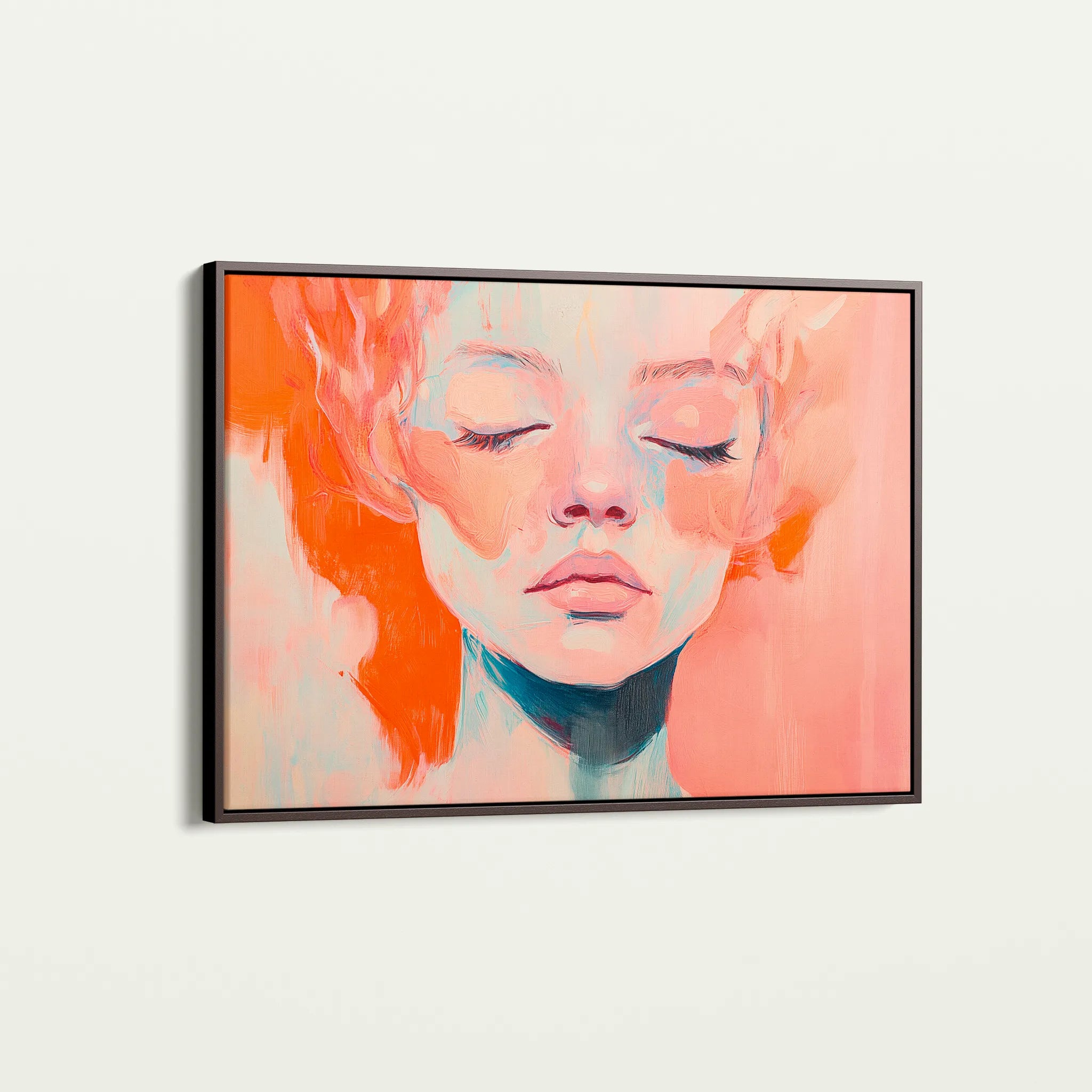 Portrait 064 Canvas Art 60 x 40 cm / Black