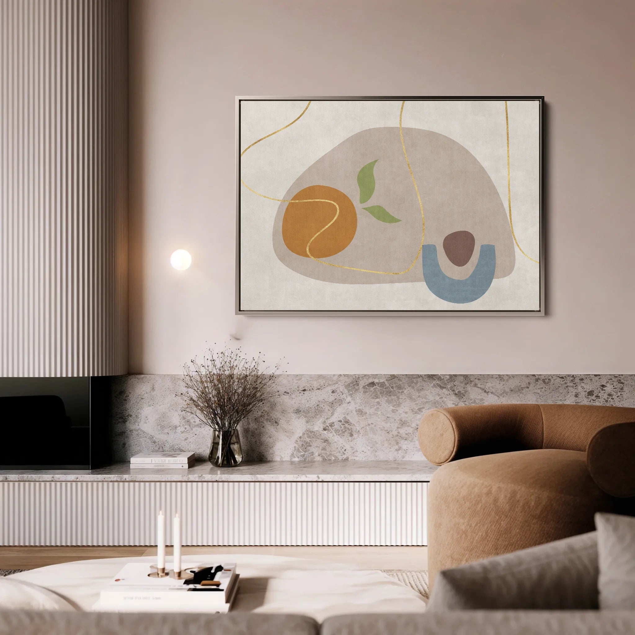 Boho 065 Canvas Art 60 x 40 cm / Black