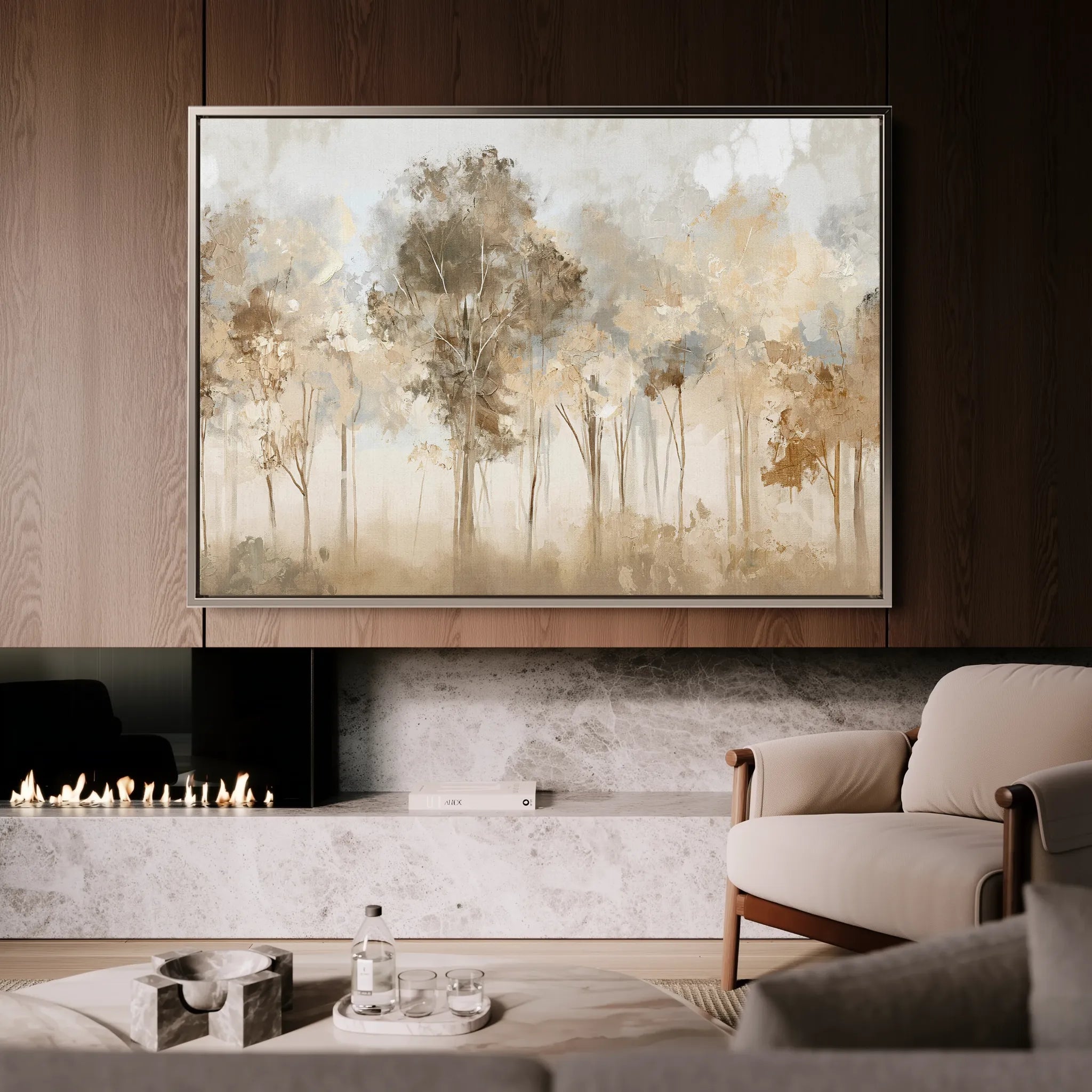 Floral 065 Canvas Art 60 x 40 cm / Black