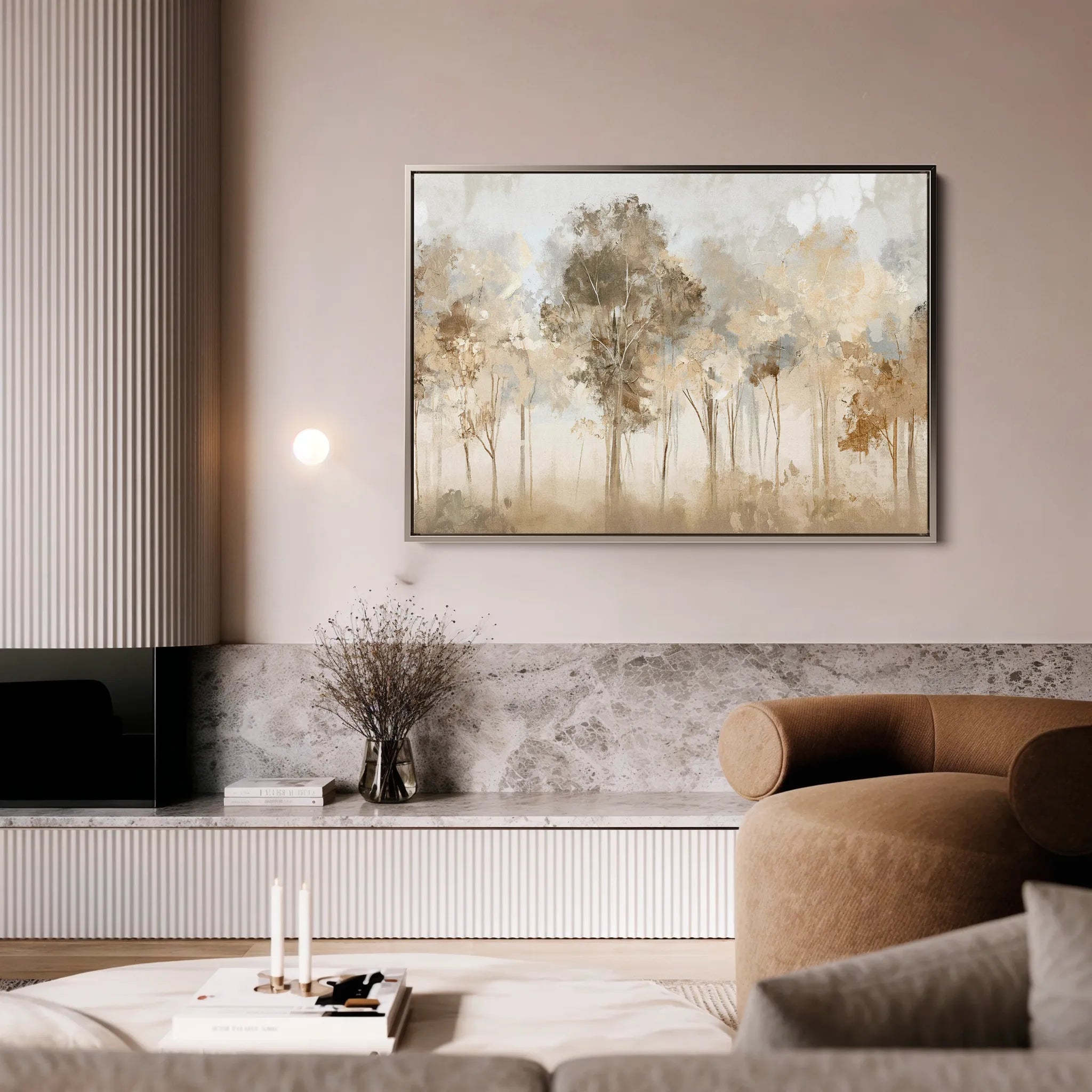 Floral 065 Canvas Art 60 x 40 cm / Black