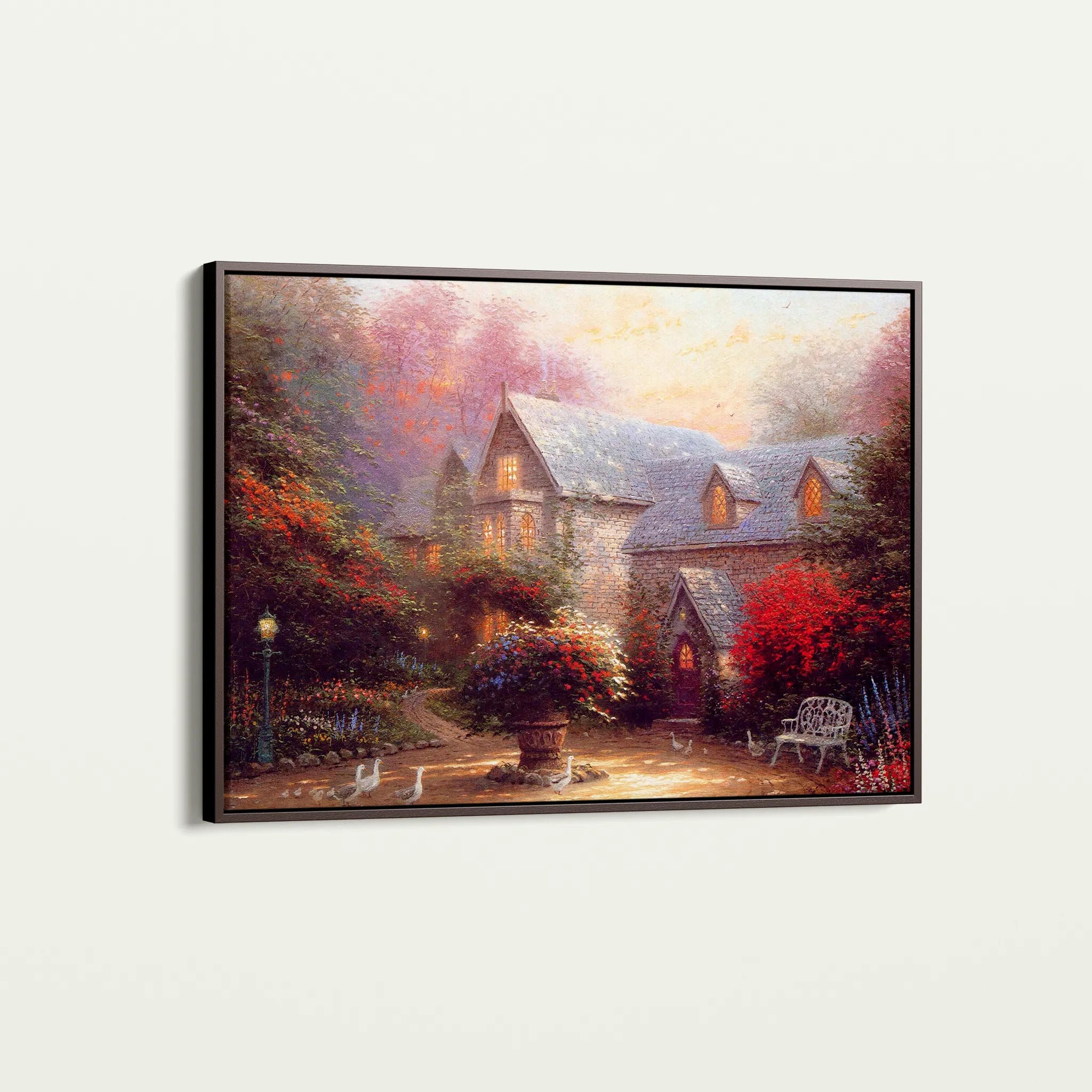 Landscape 065 Canvas Art 60 x 40 cm / Black