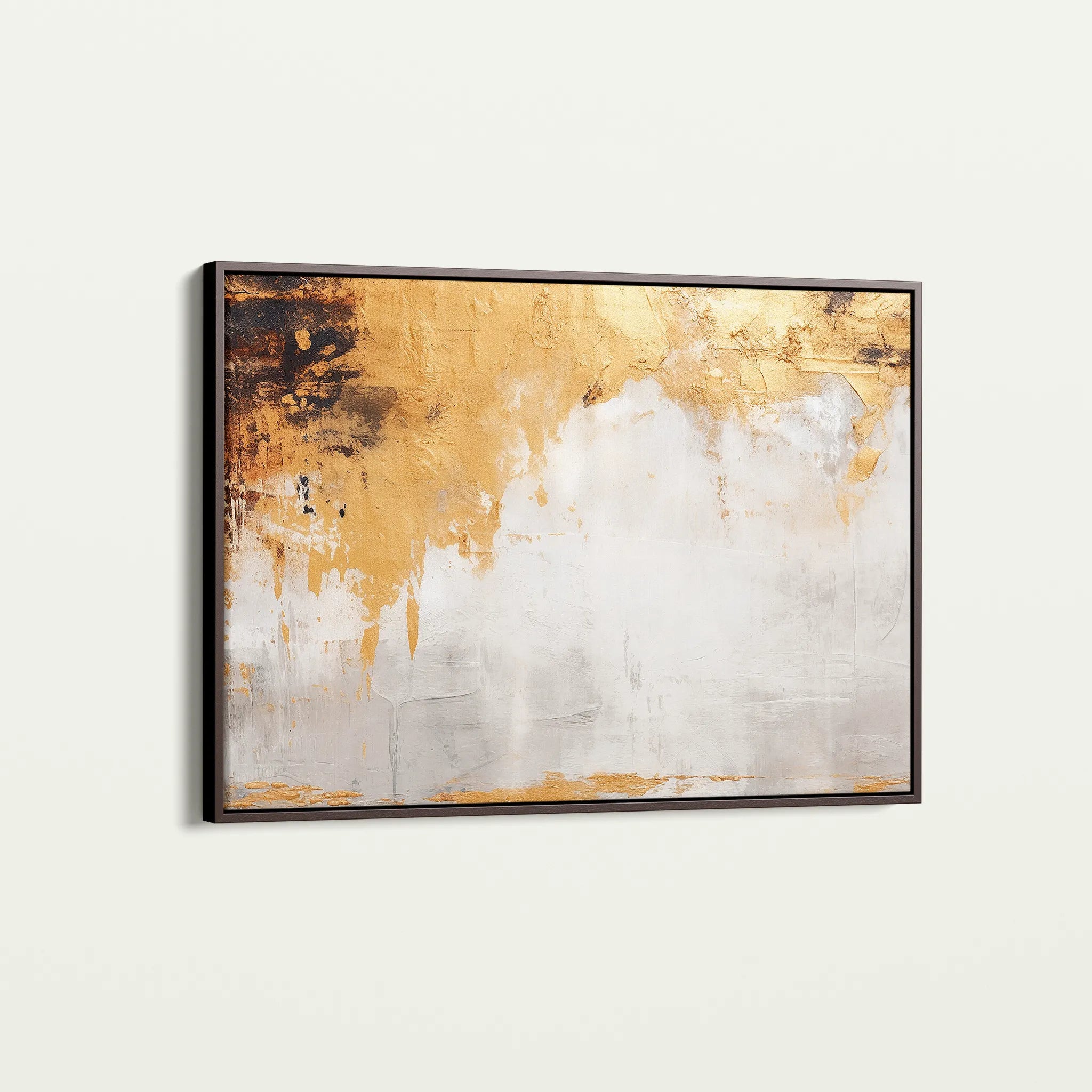 Abstract 066 Canvas Art 60 x 40 cm / Black