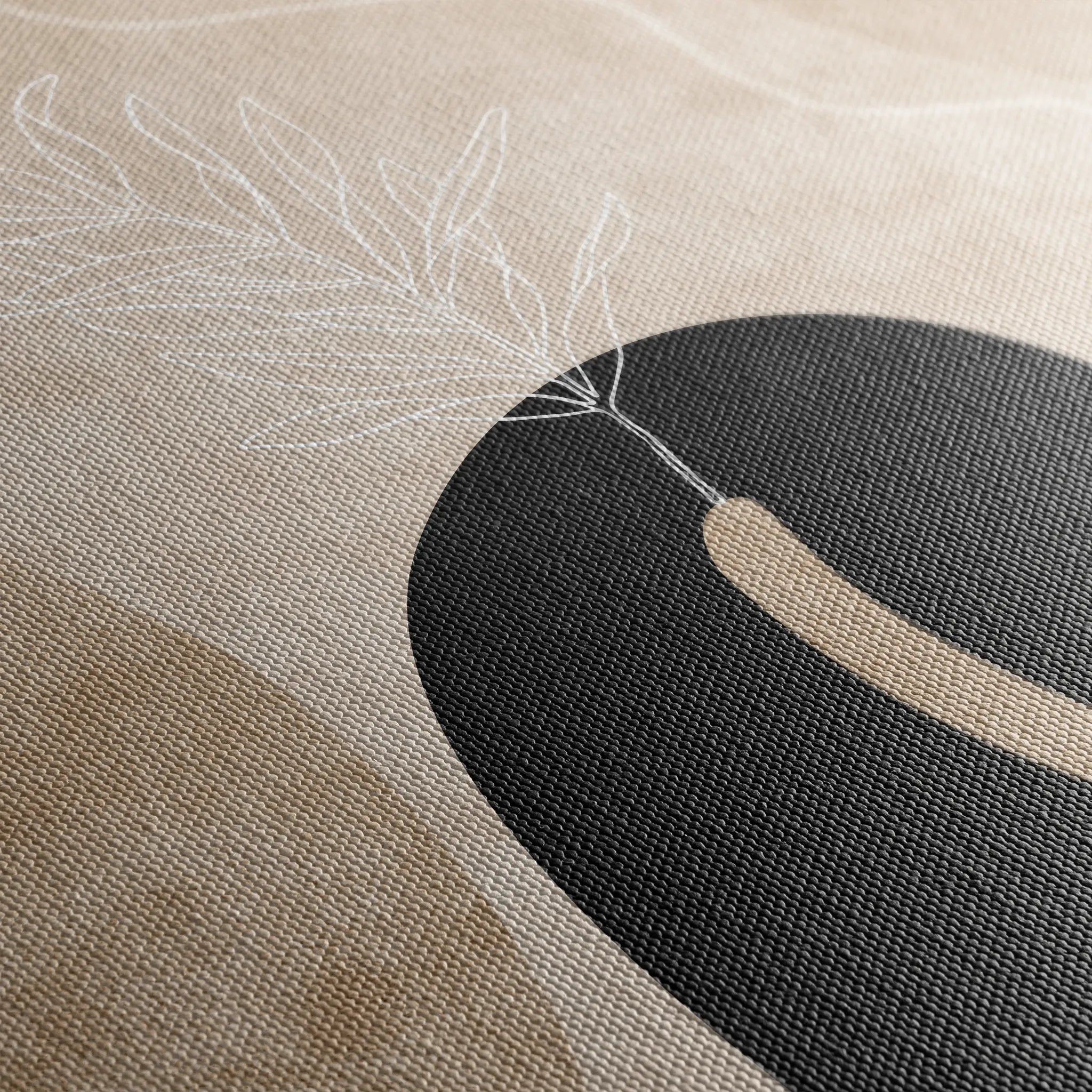 Boho 066 Canvas Art 60 x 40 cm / Black