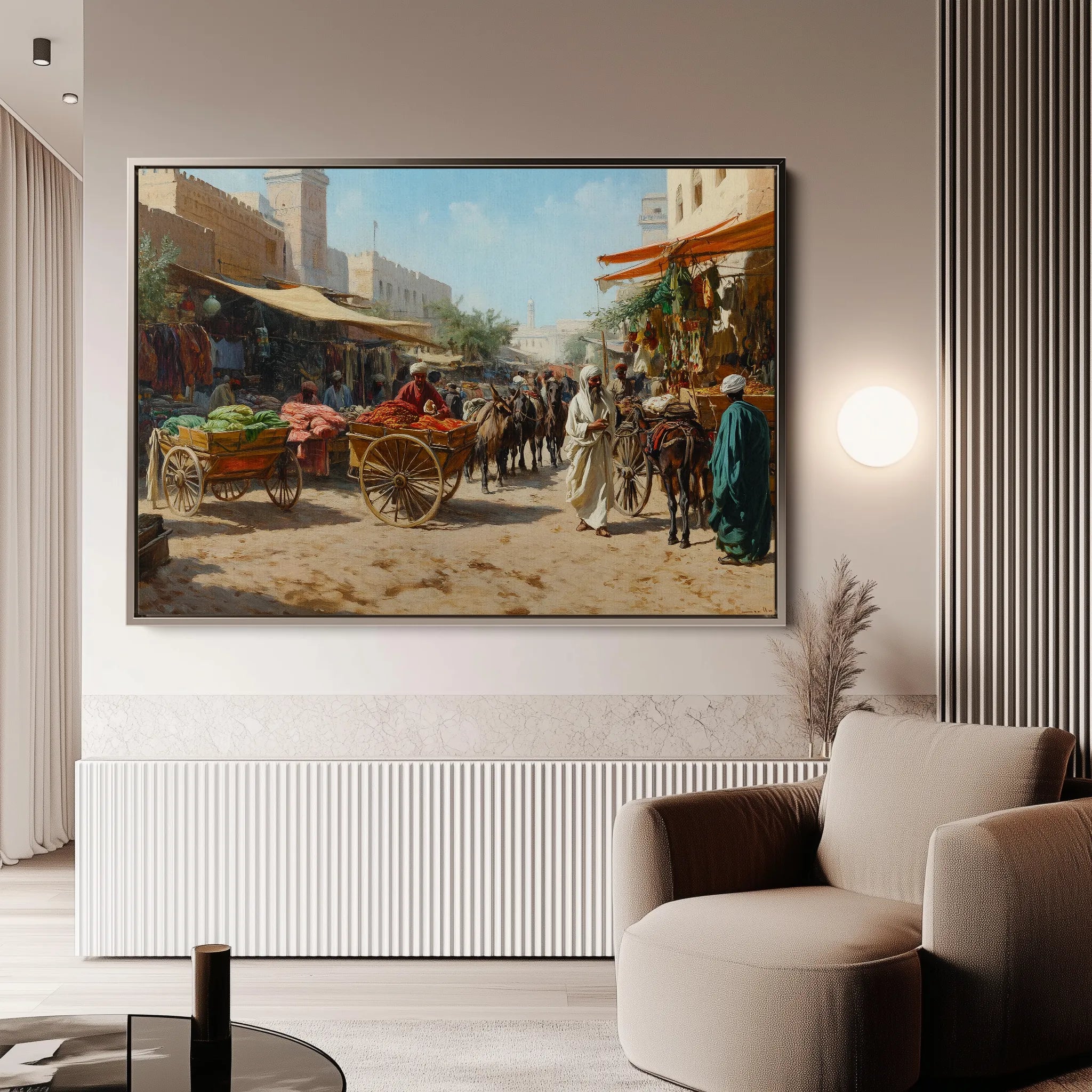 Orientalist 066 Canvas Art 60 x 40 cm / Black