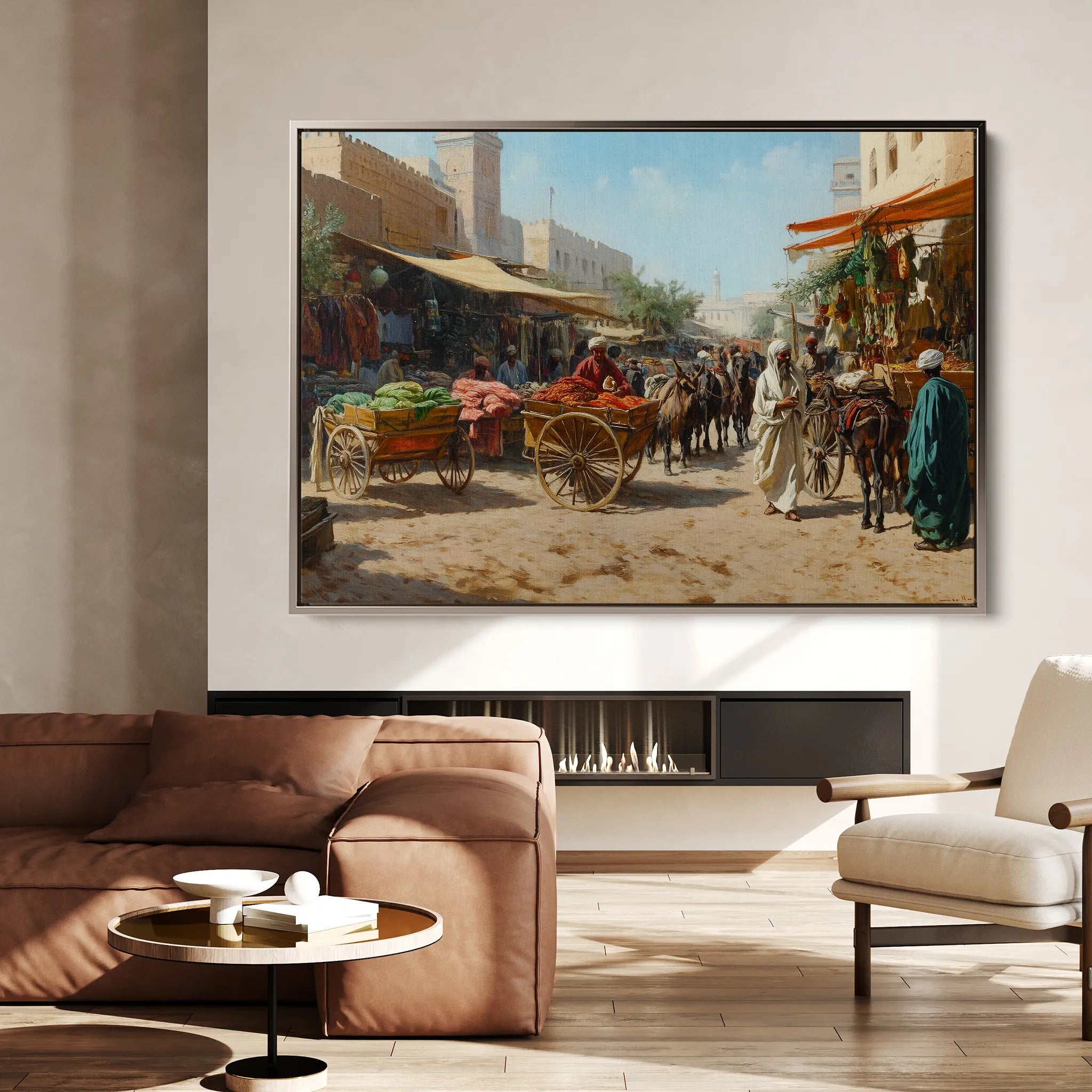 Orientalist 066 Canvas Art 60 x 40 cm / Black