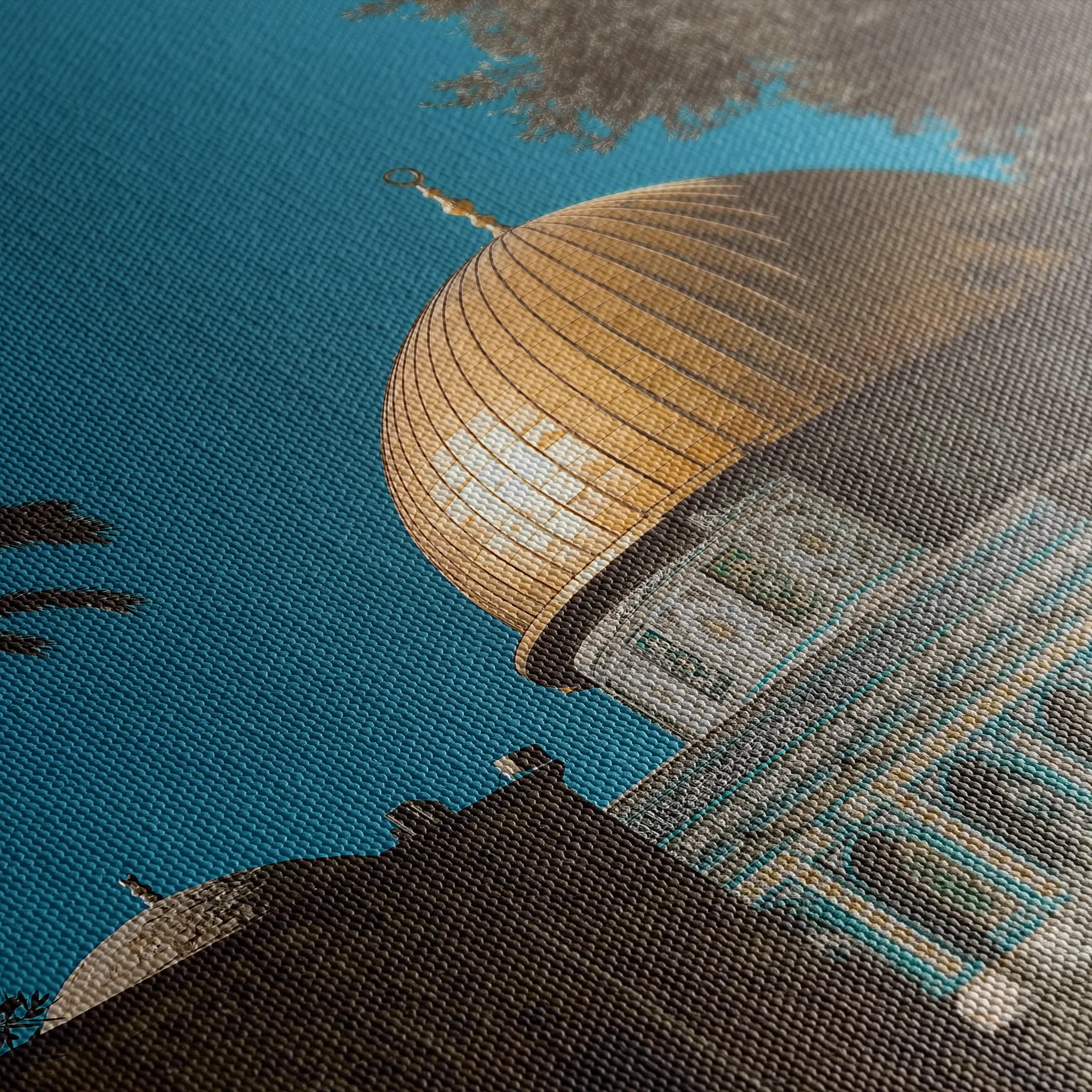 Palestine 066 Canvas Art 60 x 40 cm / Black