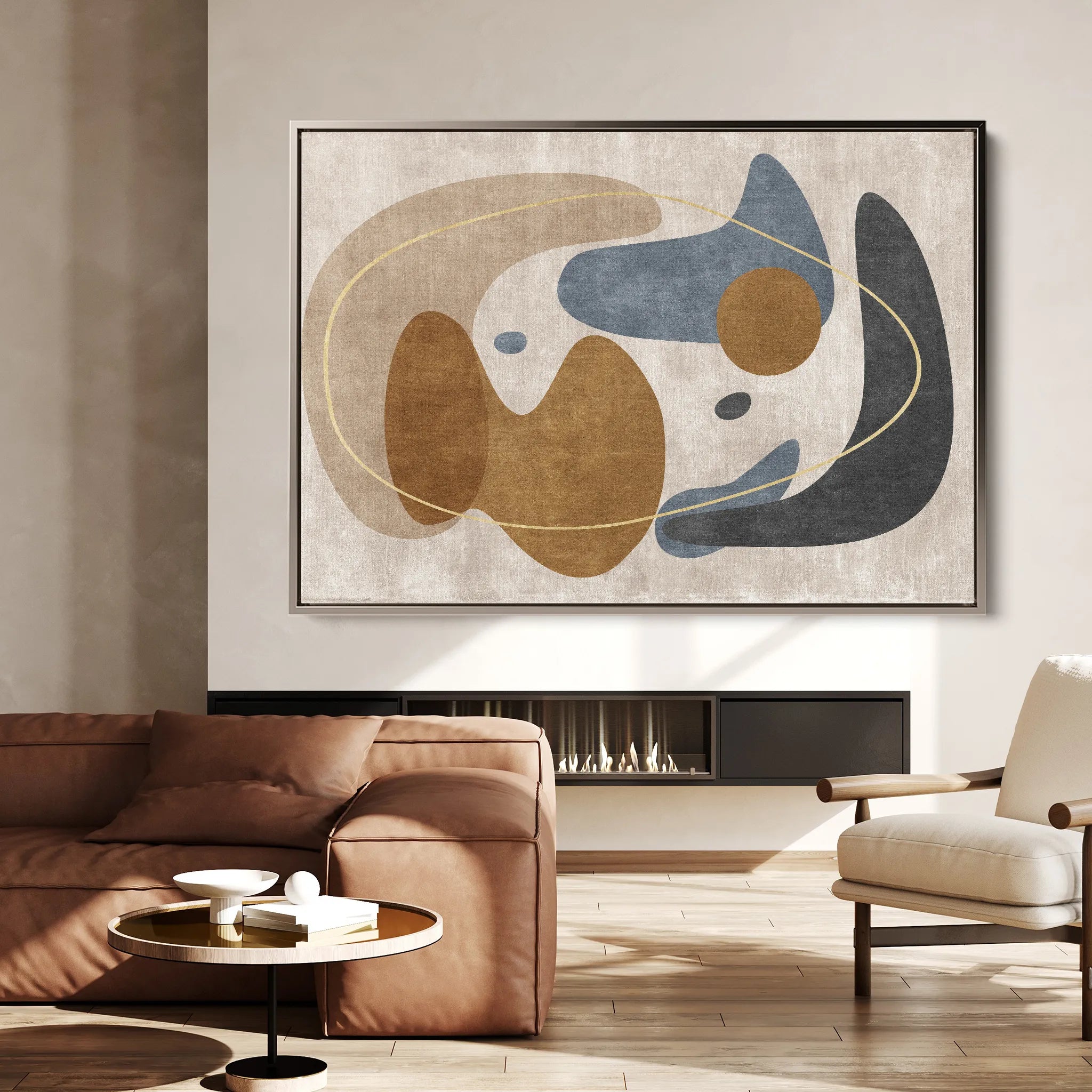 Boho 067 Canvas Art 60 x 40 cm / Black
