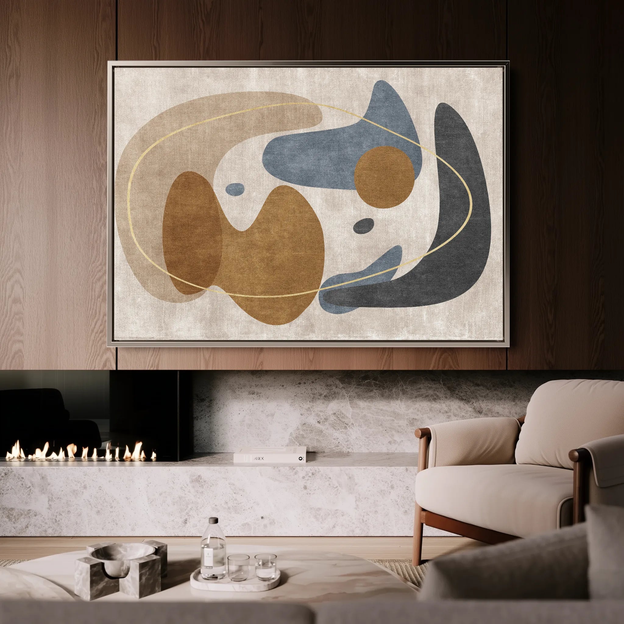Boho 067 Canvas Art 60 x 40 cm / Black