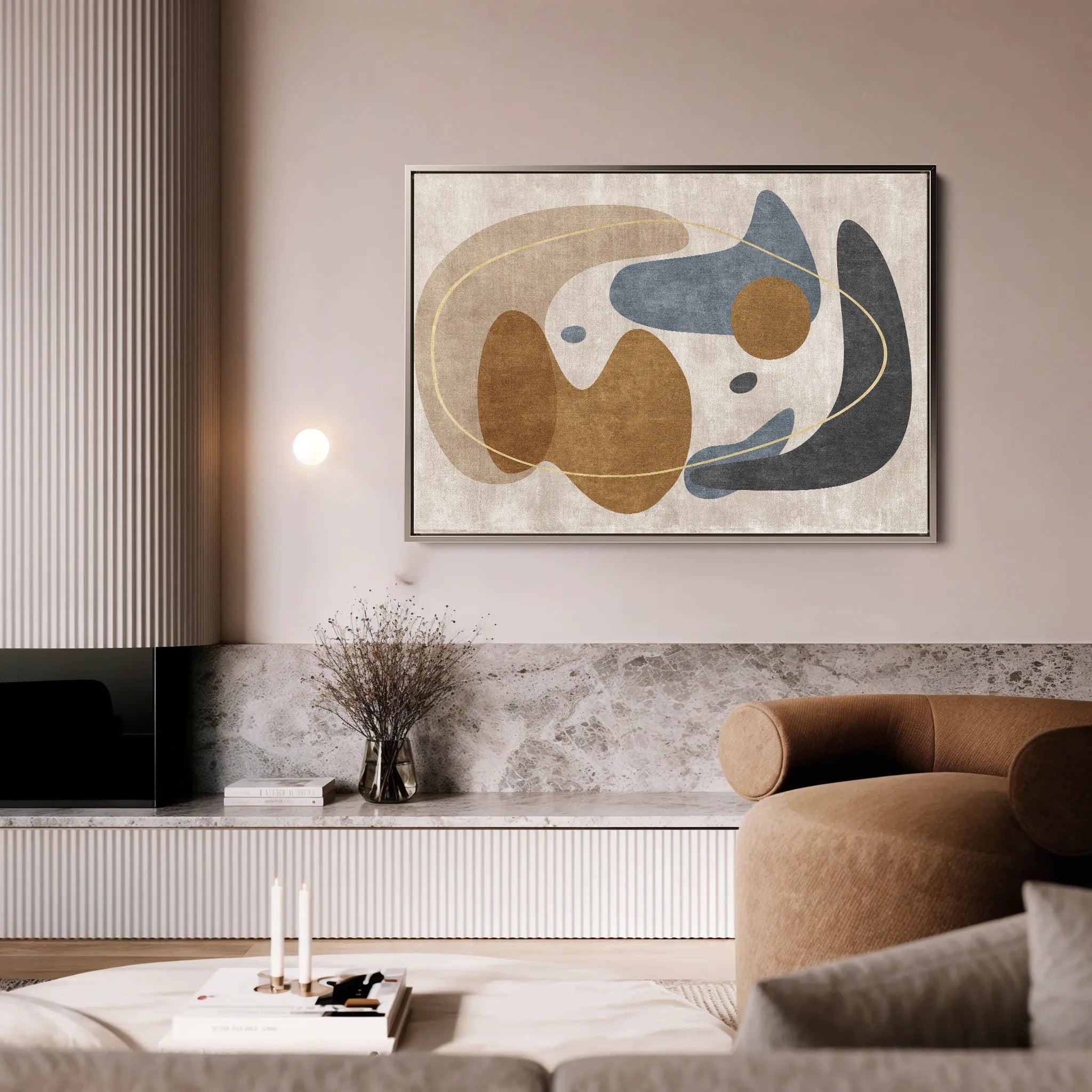 Boho 067 Canvas Art 60 x 40 cm / Black