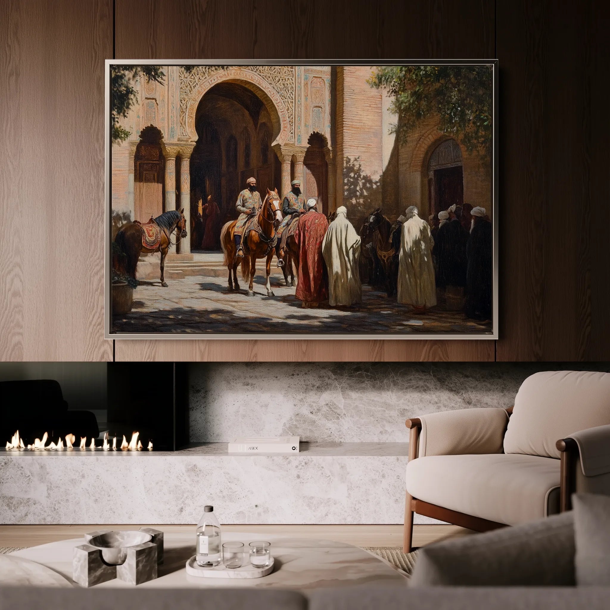 Orientalist 067 Canvas Art 60 x 40 cm / Black