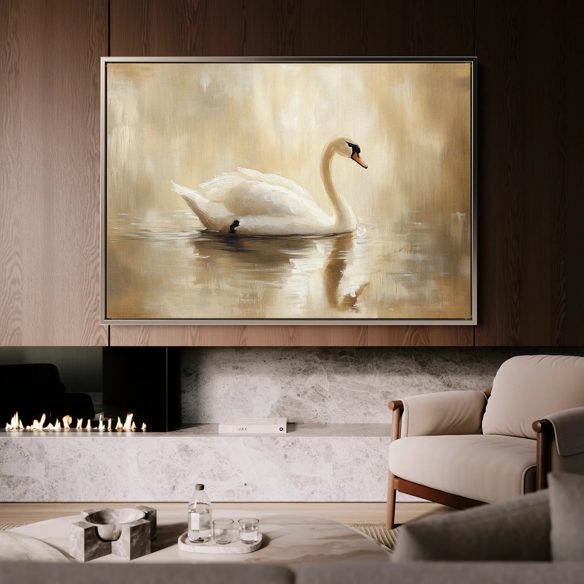 Animals 068 Canvas Art 60 x 40 cm / Black
