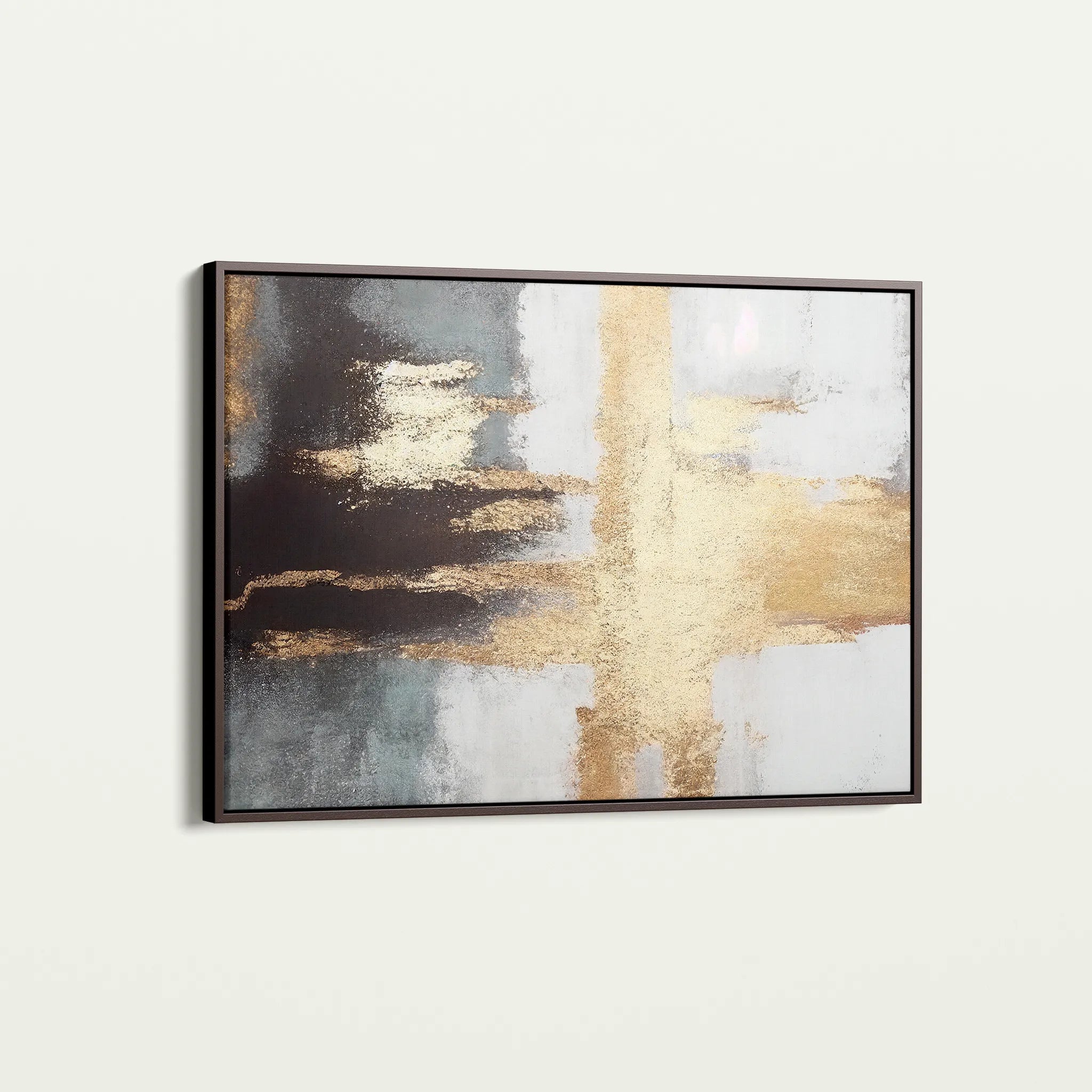 Abstract 068 Canvas Art 60 x 40 cm / Black