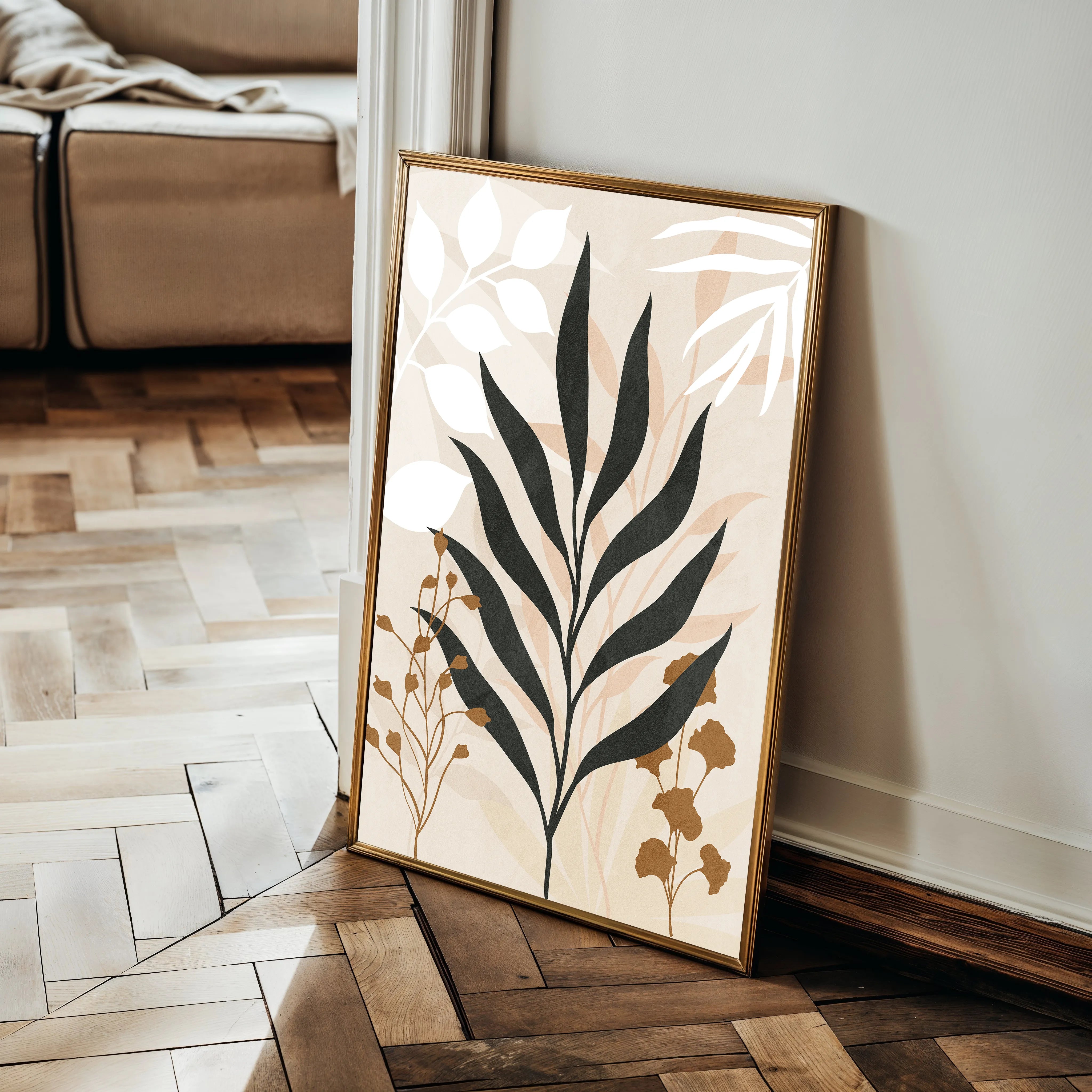 Boho 068 Canvas Art 60 x 40 cm / Black