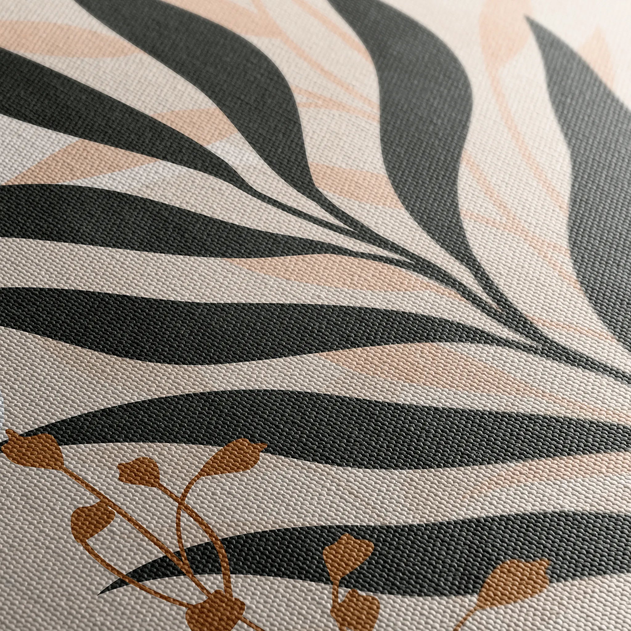 Boho 068 Canvas Art 60 x 40 cm / Black