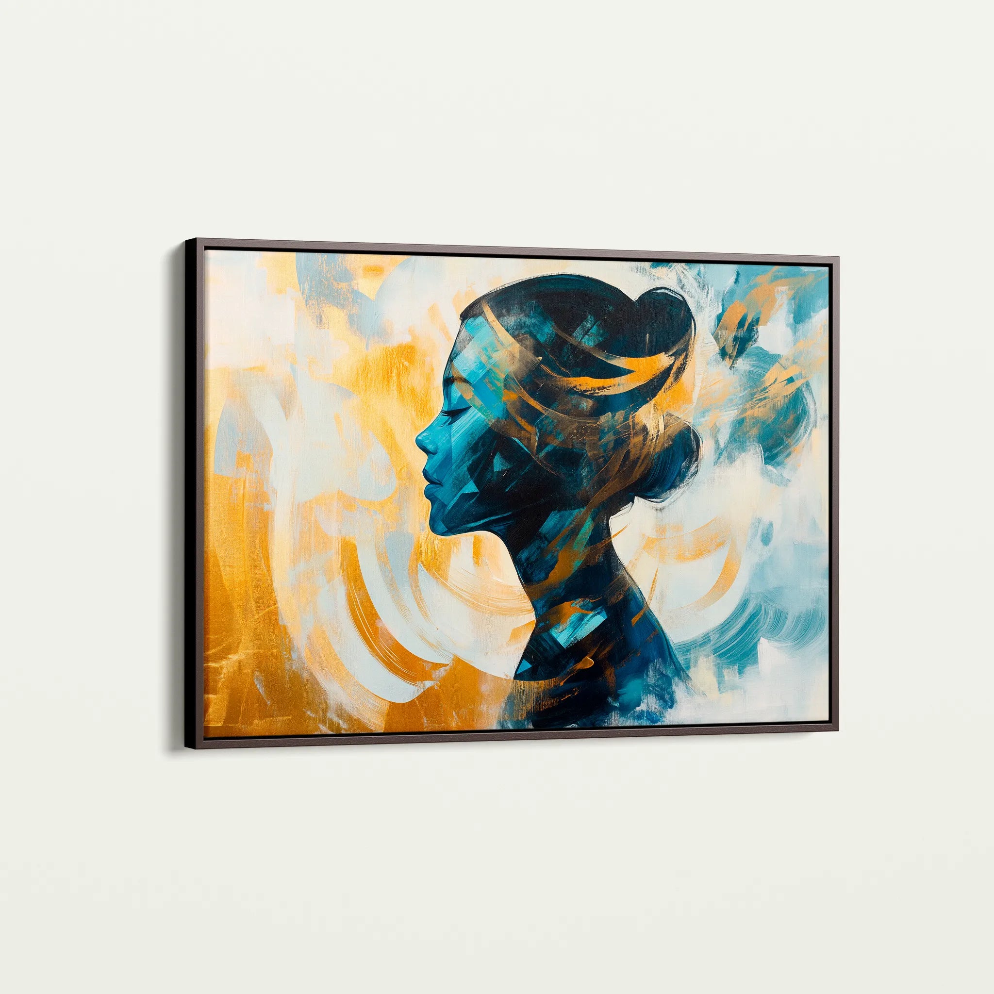 Portrait 068 Canvas Art 60 x 40 cm / Black
