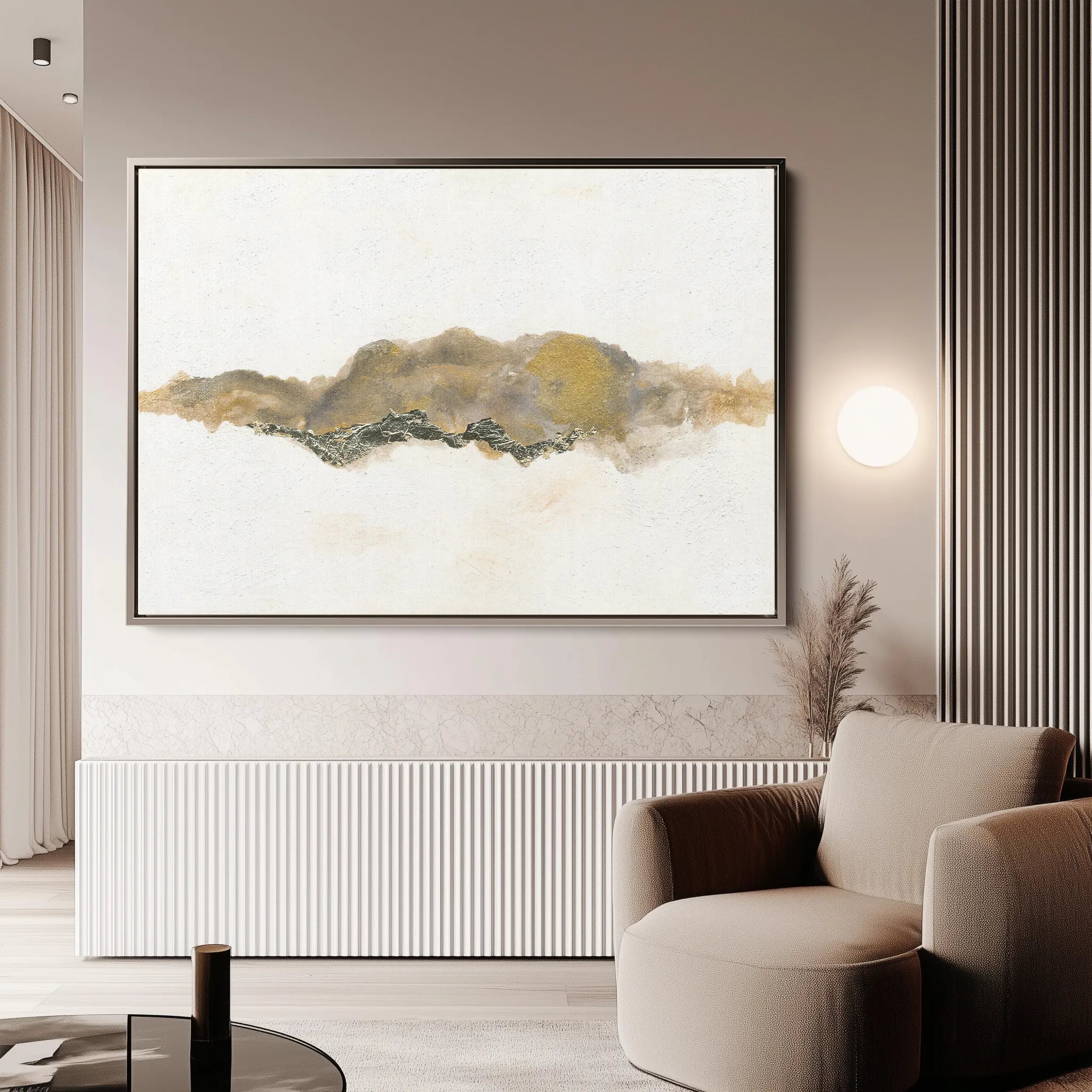 Abstract 069 Canvas Art 60 x 40 cm / Black
