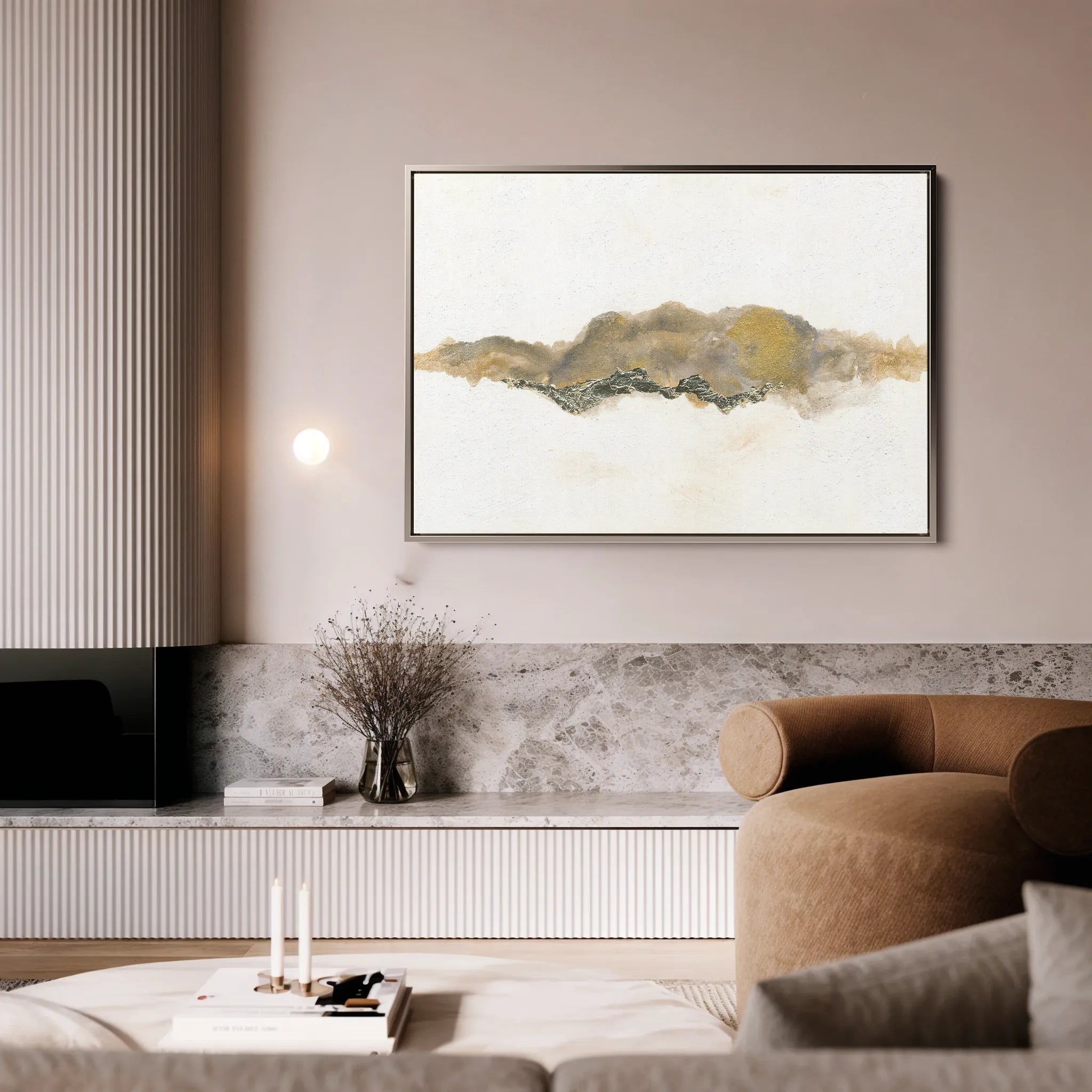 Abstract 069 Canvas Art 60 x 40 cm / Black