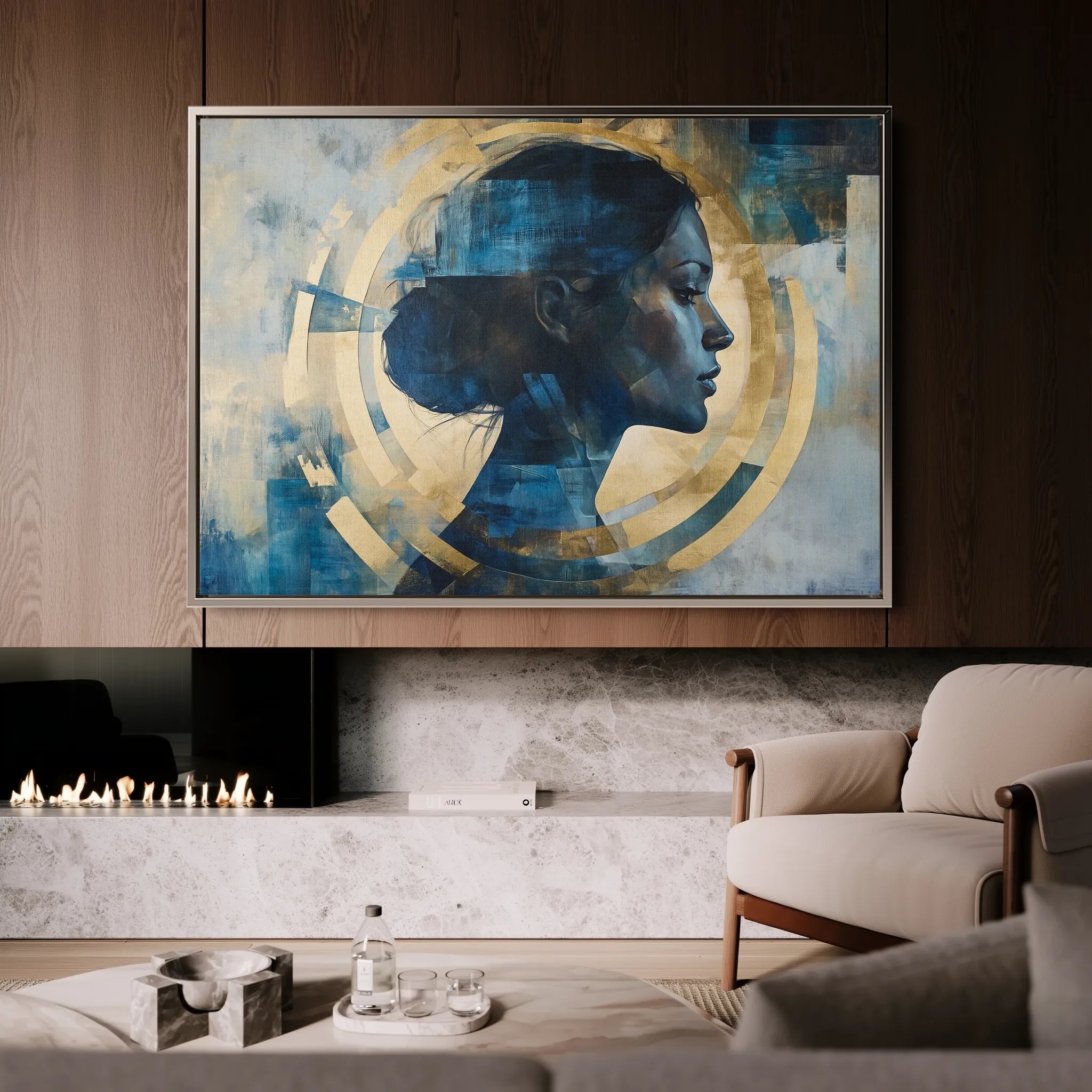 Portrait 069 Canvas Art 60 x 40 cm / Black