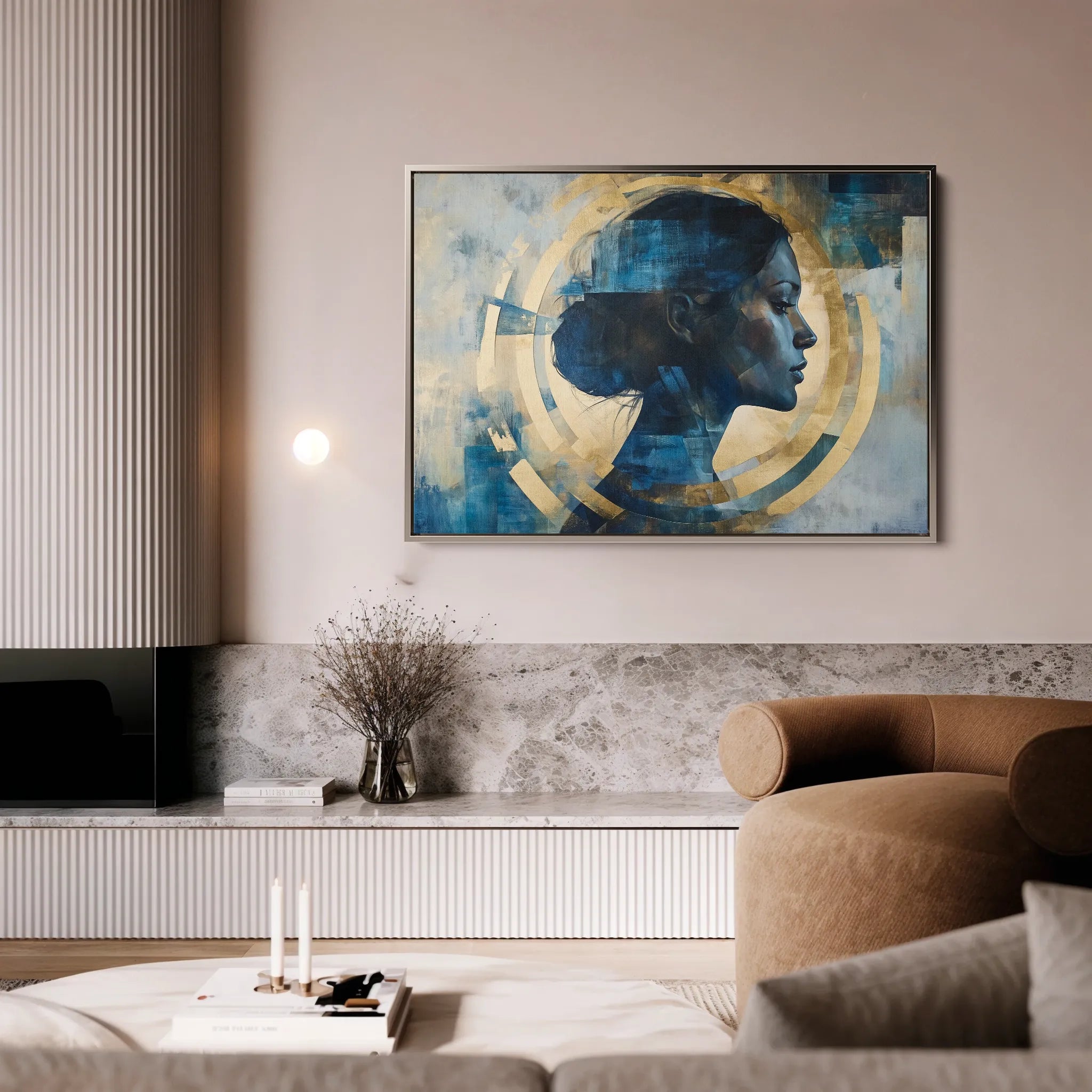 Portrait 069 Canvas Art 60 x 40 cm / Black