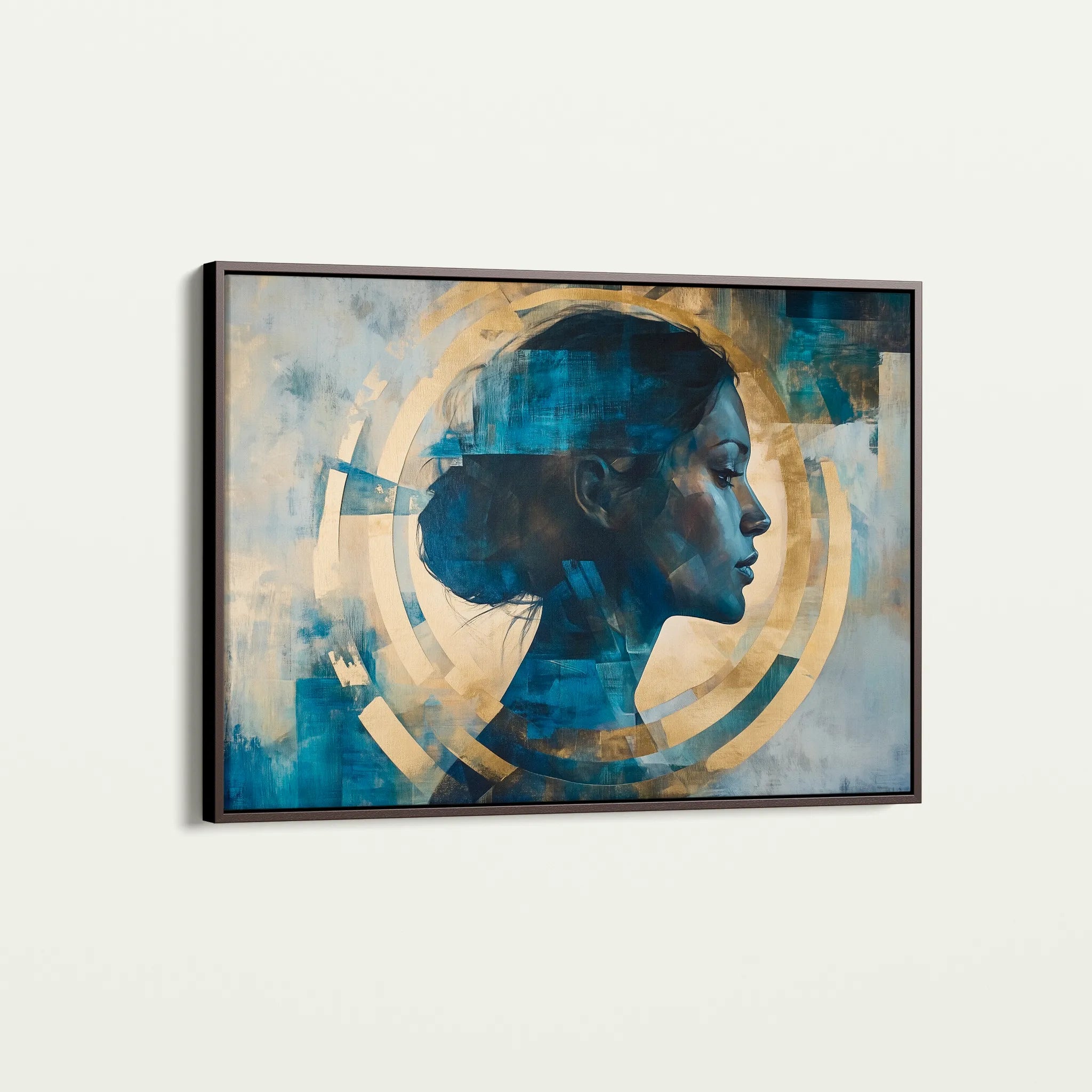 Portrait 069 Canvas Art 60 x 40 cm / Black
