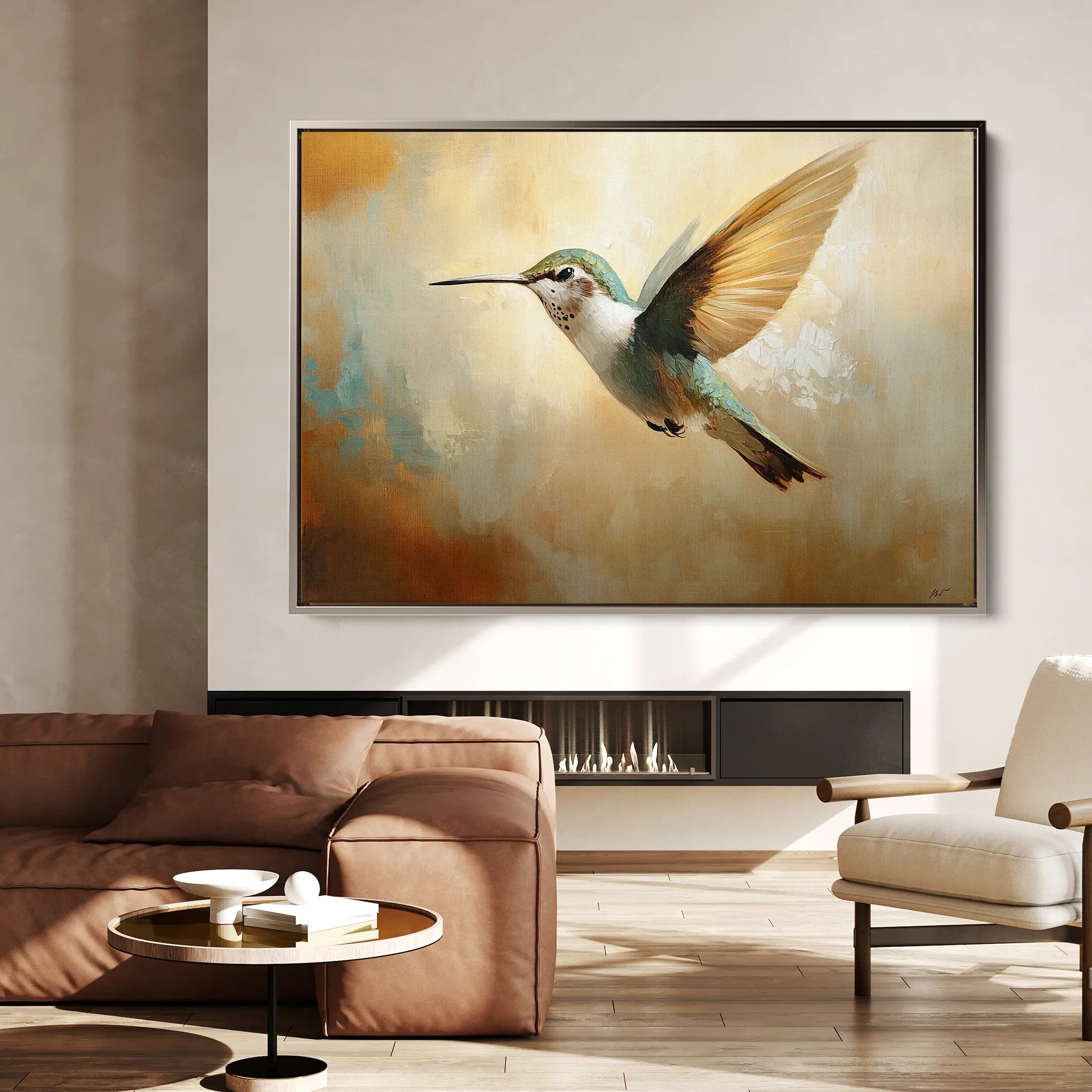 Animals 070 Canvas Art 60 x 40 cm / Black