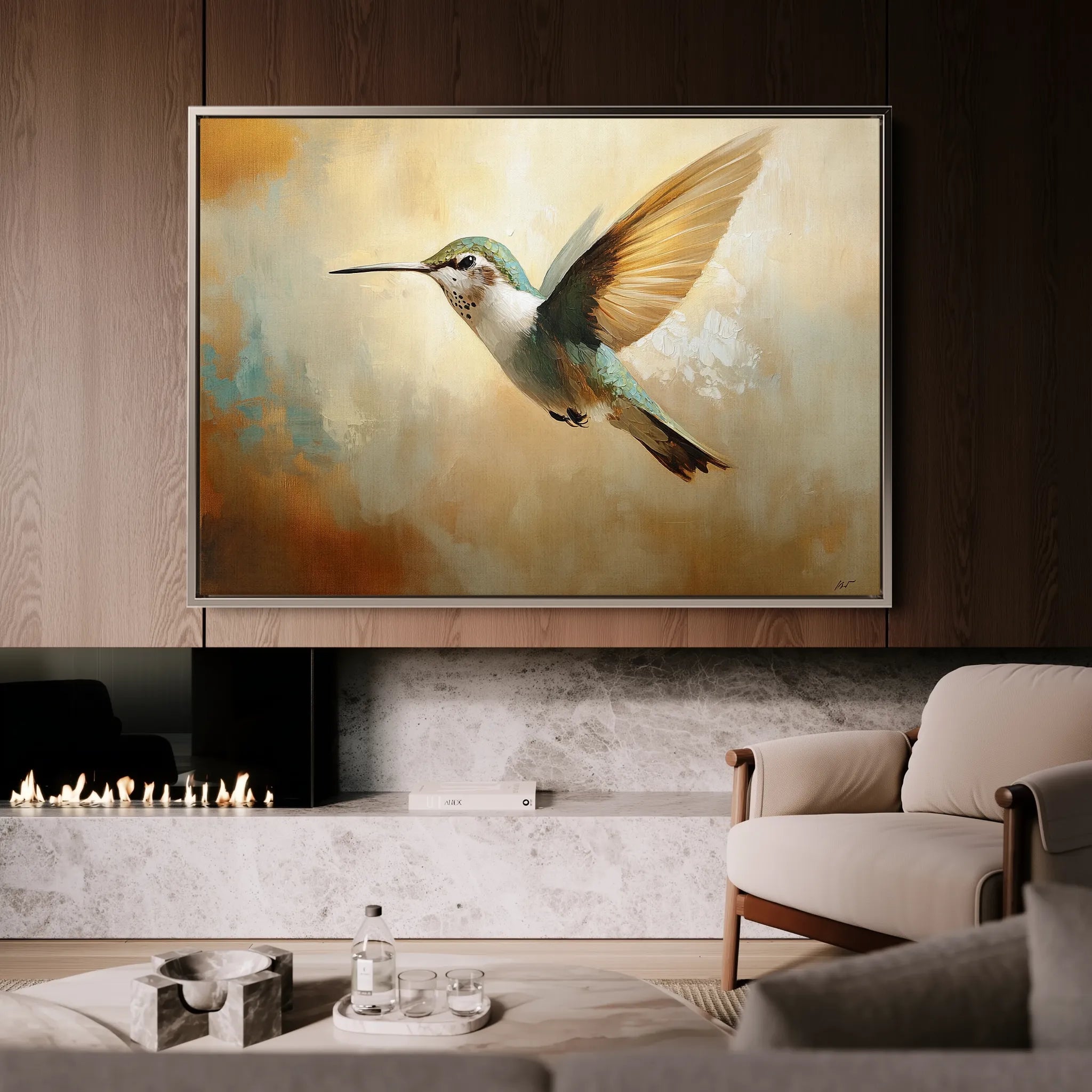 Animals 070 Canvas Art 60 x 40 cm / Black