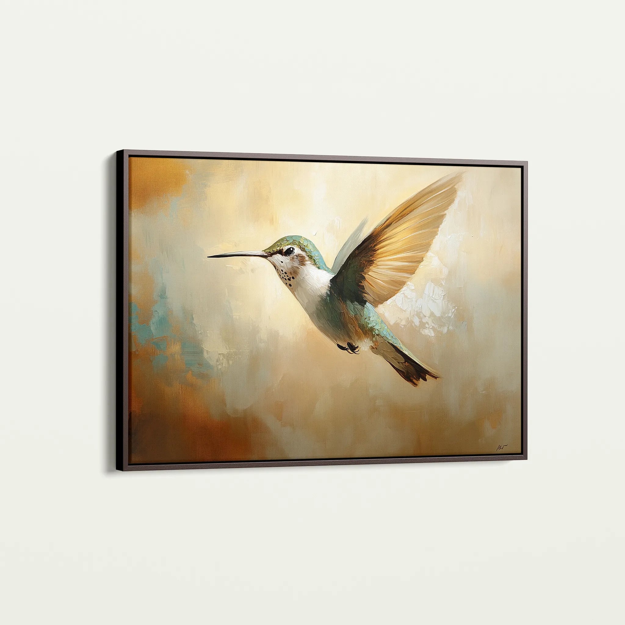 Animals 070 Canvas Art 60 x 40 cm / Black