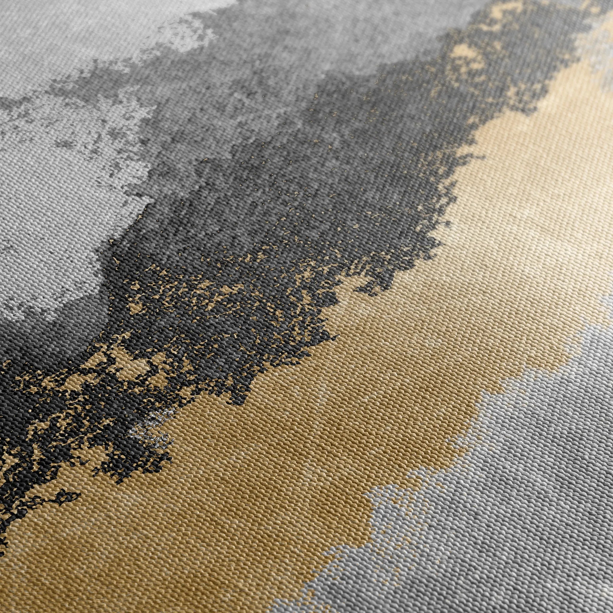 Abstract 070 Canvas Art 60 x 40 cm / Black