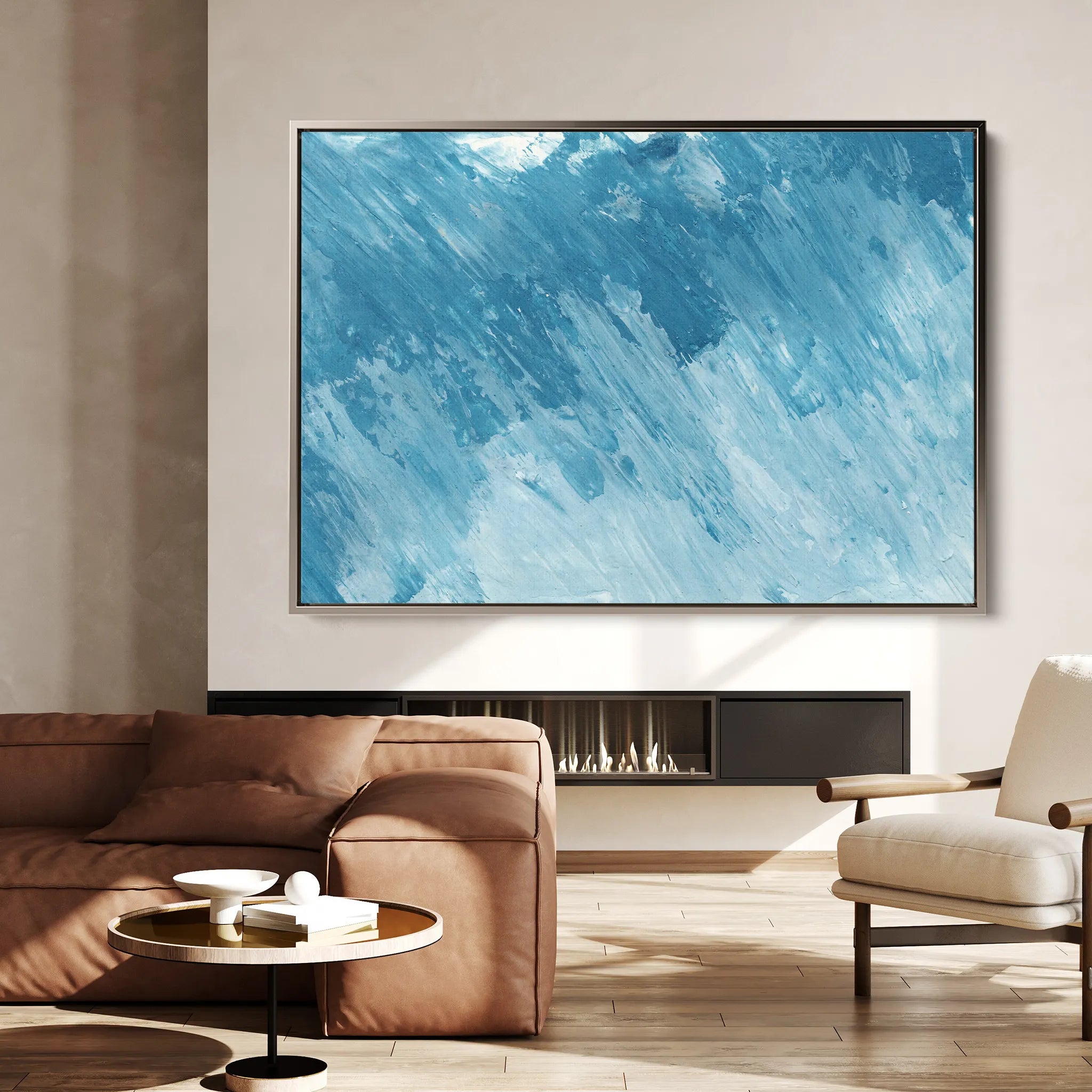 Abstract 071 Canvas Art 60 x 40 cm / Black