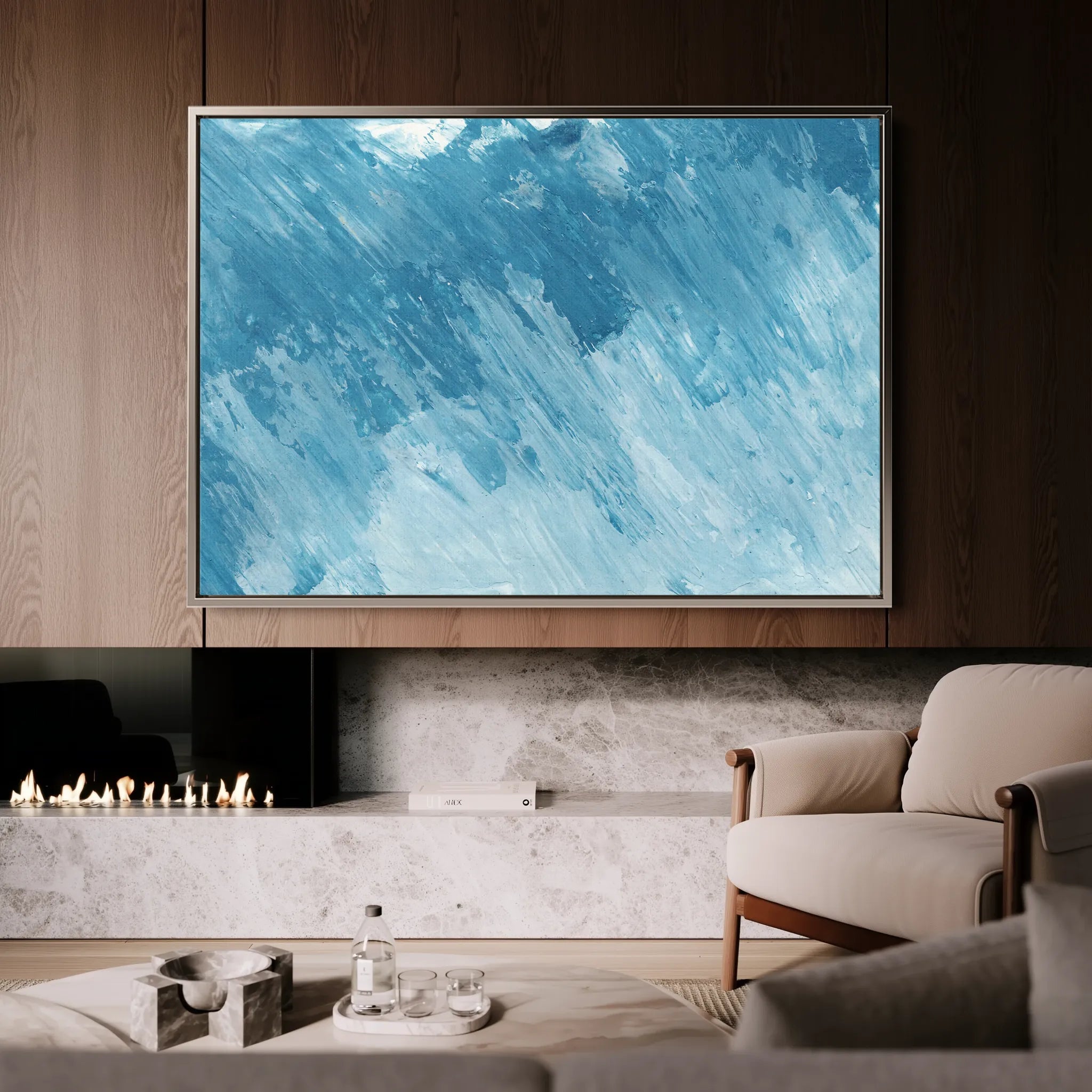 Abstract 071 Canvas Art 60 x 40 cm / Black