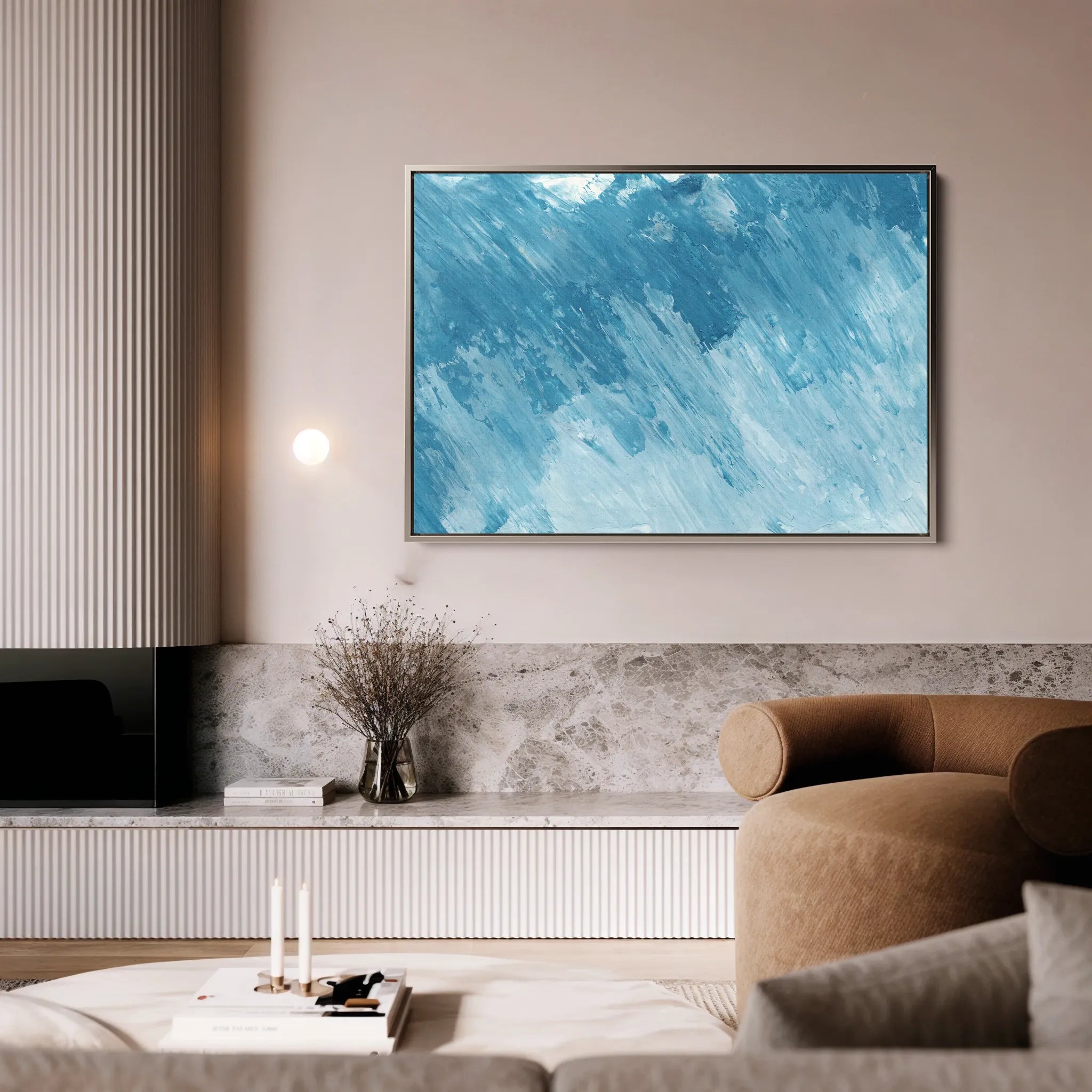 Abstract 071 Canvas Art 60 x 40 cm / Black