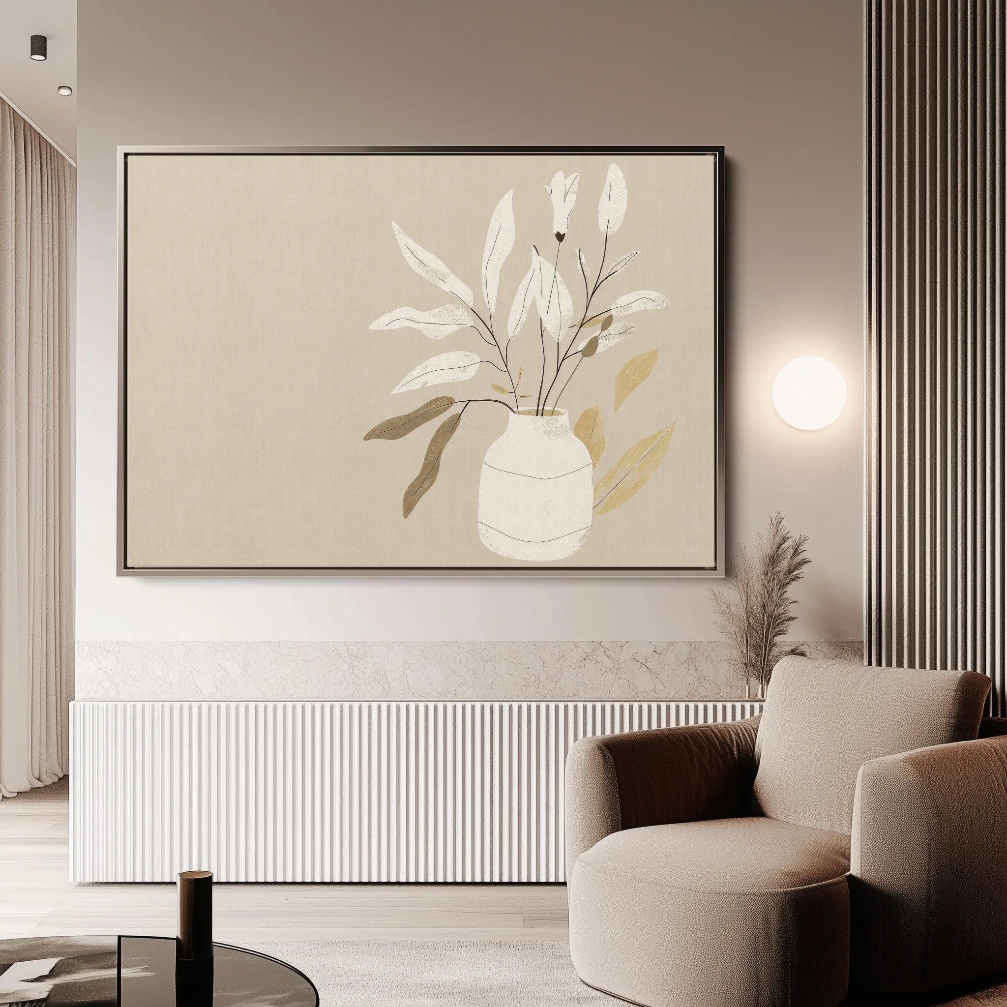 Boho 072 Canvas Art 60 x 40 cm / Black
