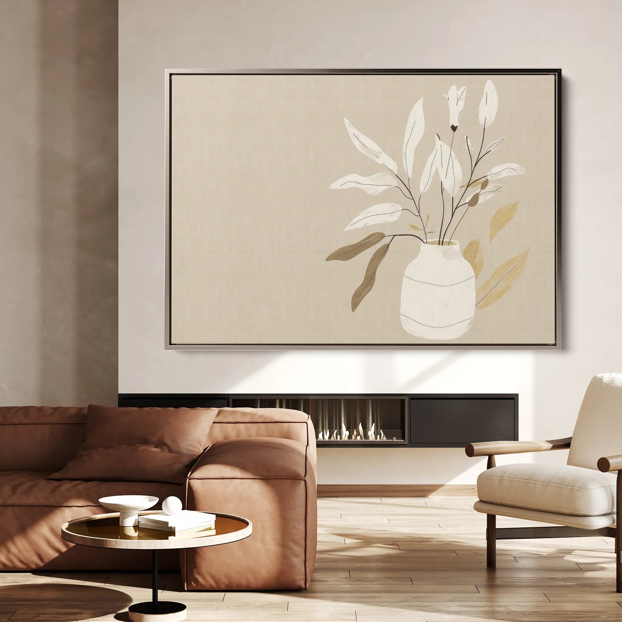 Boho 072 Canvas Art 60 x 40 cm / Black