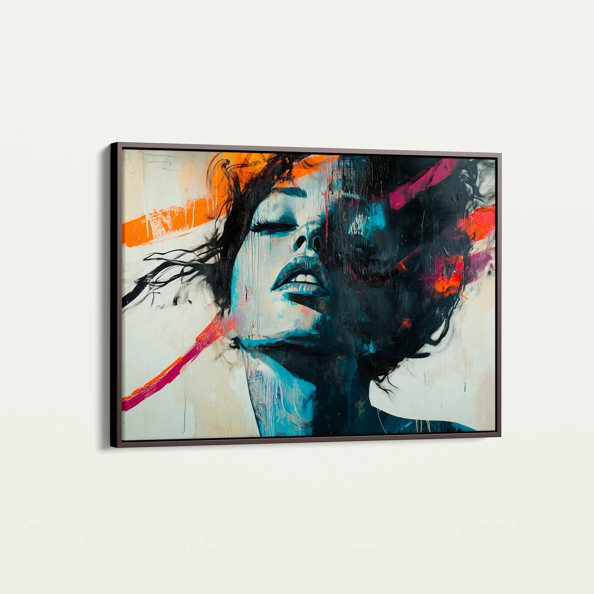 Portrait 072 Canvas Art 60 x 40 cm / Black