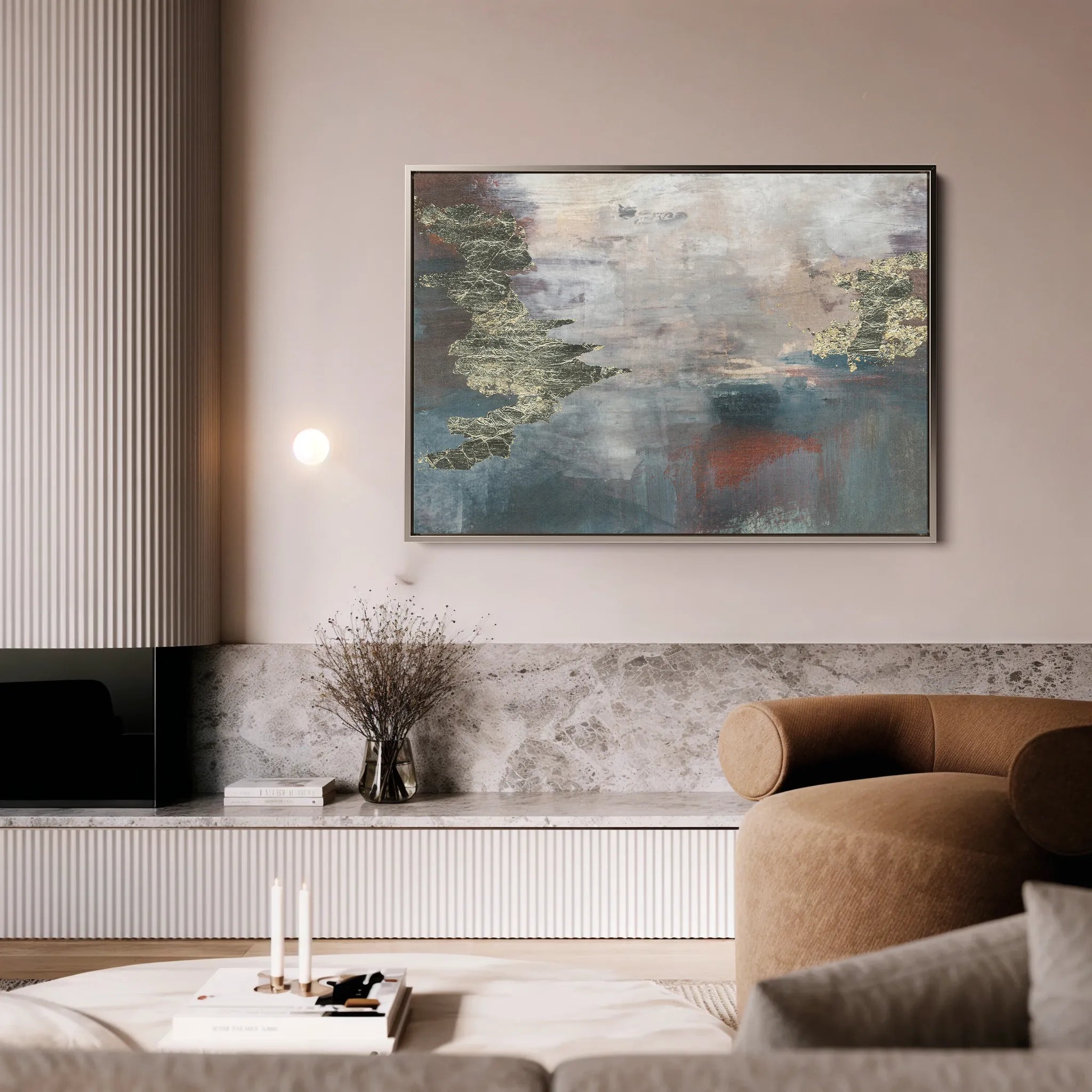 Abstract 073 Canvas Art 60 x 40 cm / Black