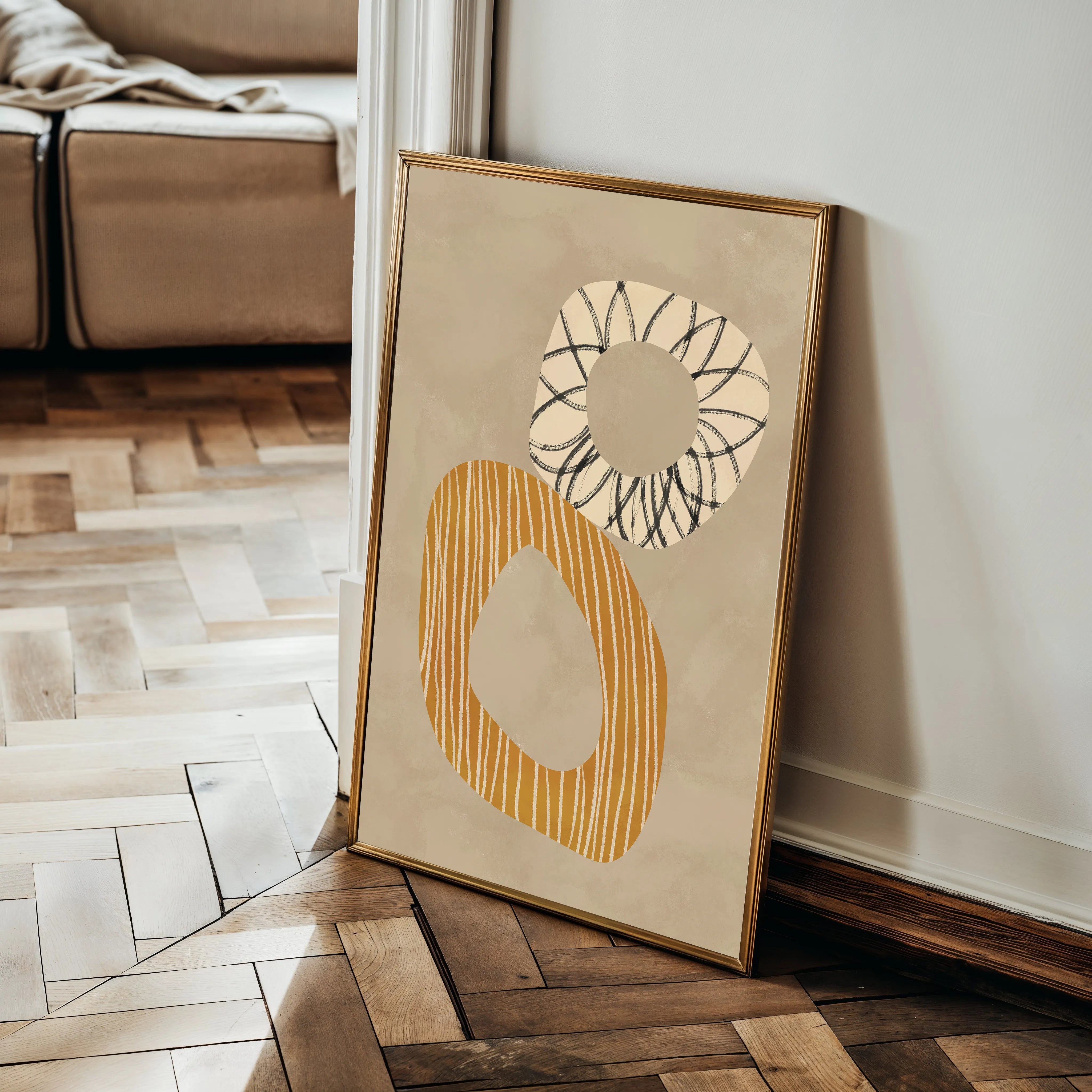 Boho 073 Canvas Art 60 x 40 cm / Black