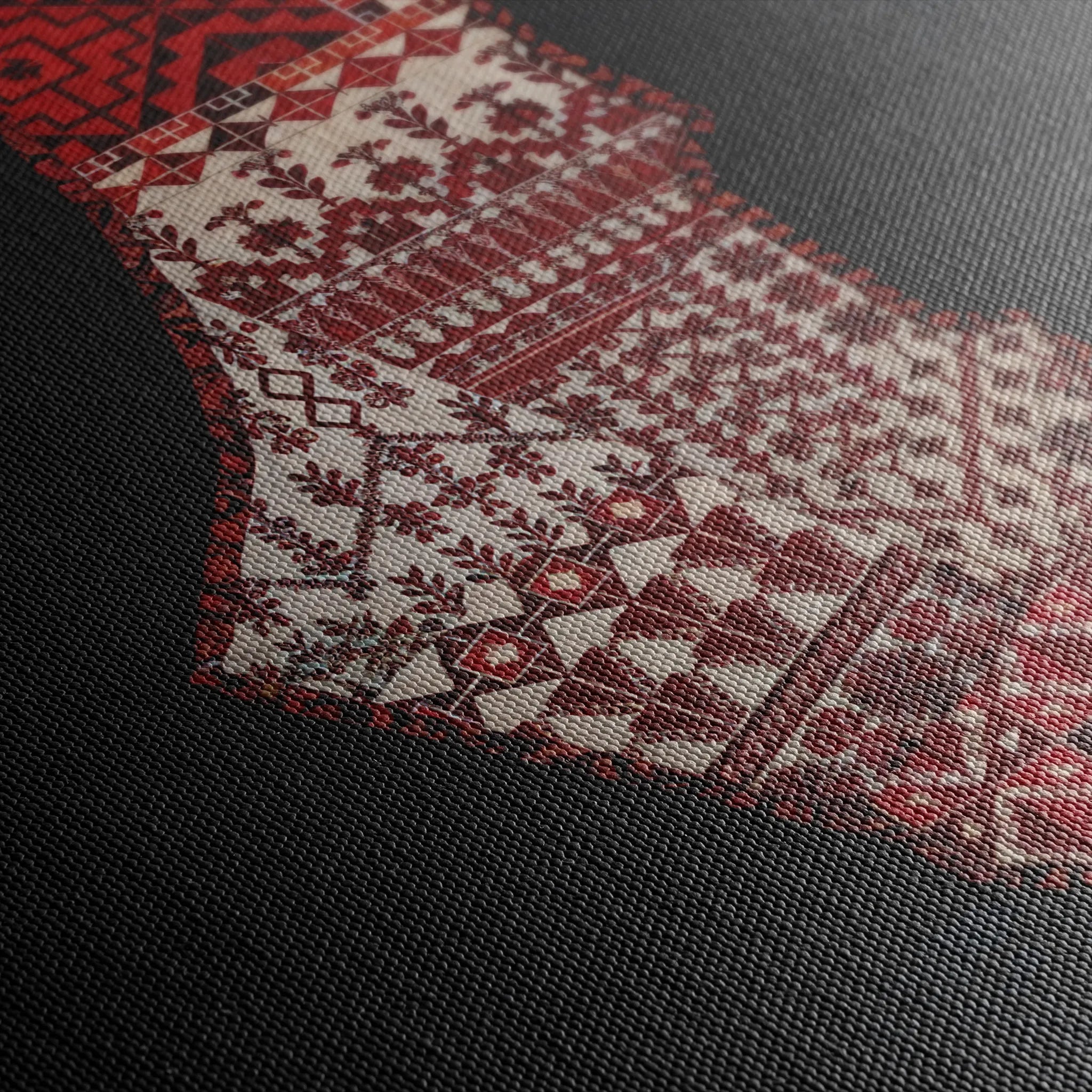 Palestine 073 Canvas Art 60 x 40 cm / Black
