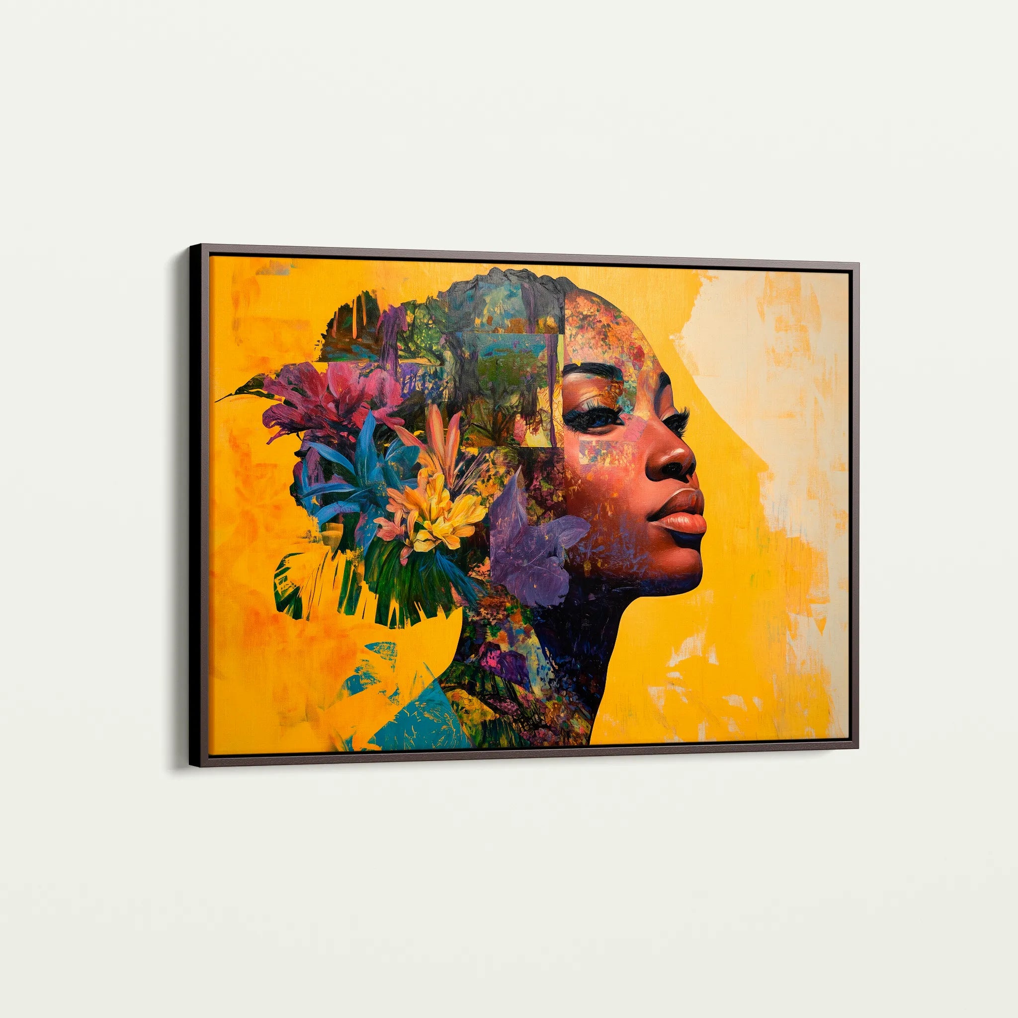 Portrait 073 Canvas Art 60 x 40 cm / Black