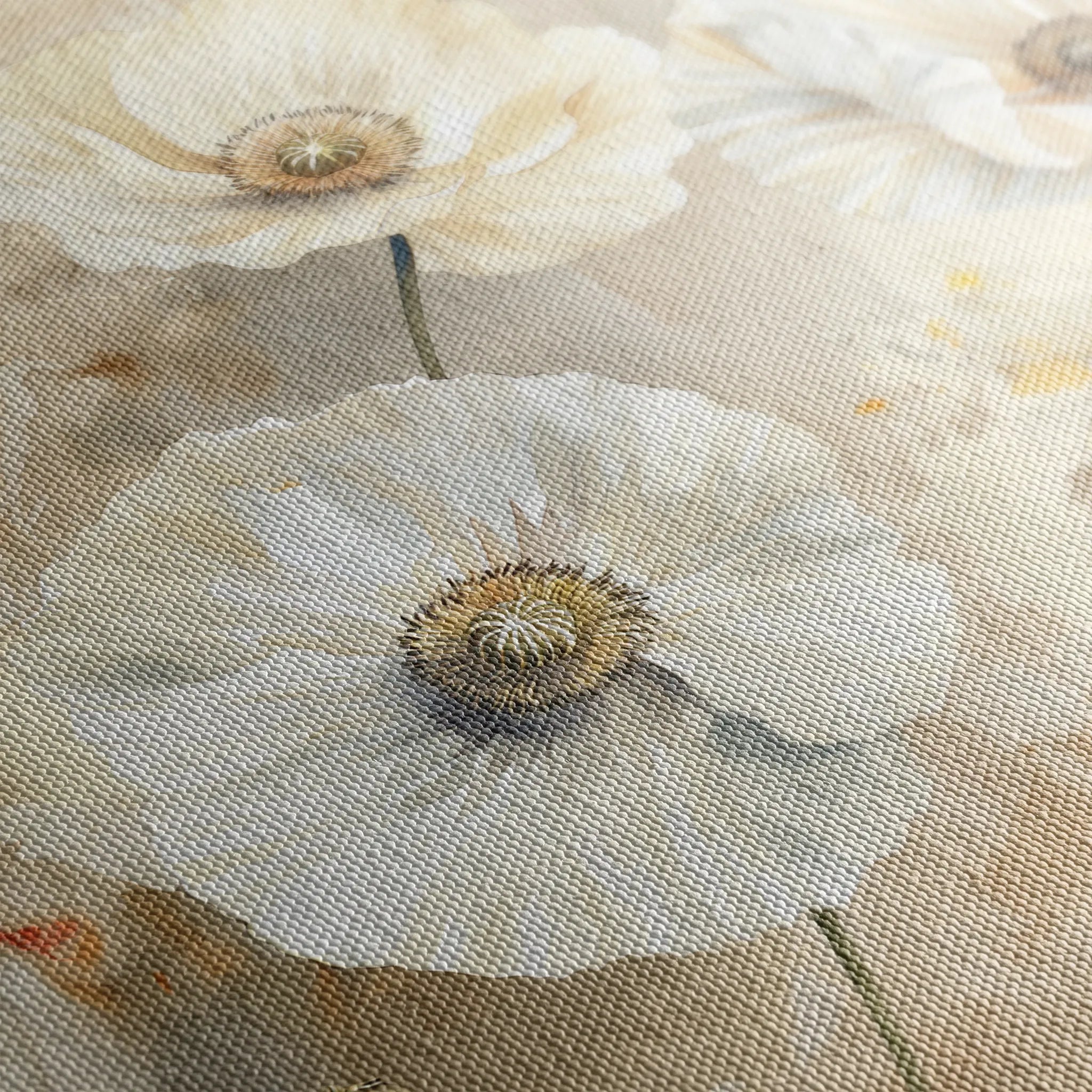 Floral 074 Canvas Art 60 x 40 cm / Black