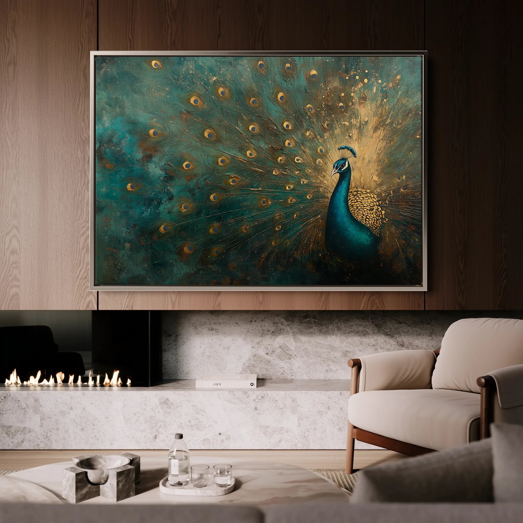 Animals 075 Canvas Art 60 x 40 cm / Black