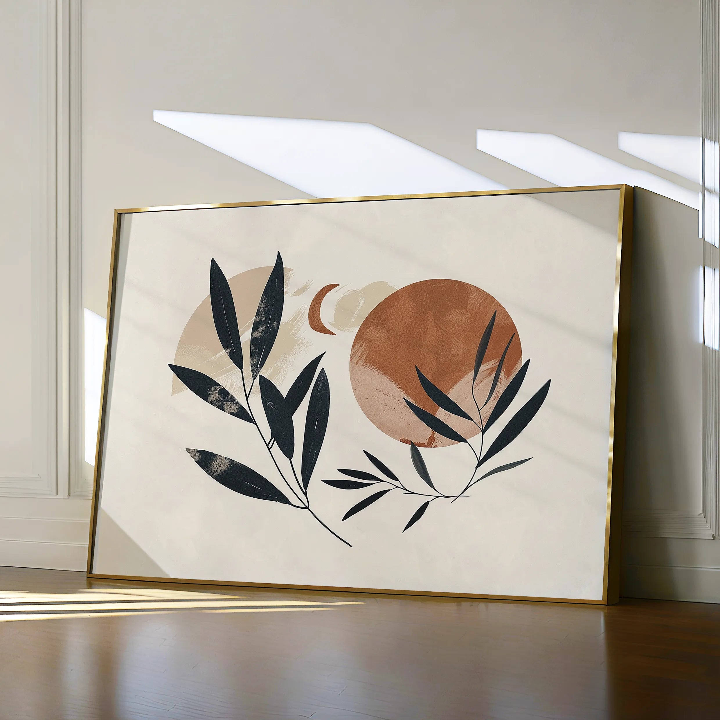 Boho 075 Canvas Art 60 x 40 cm / Black