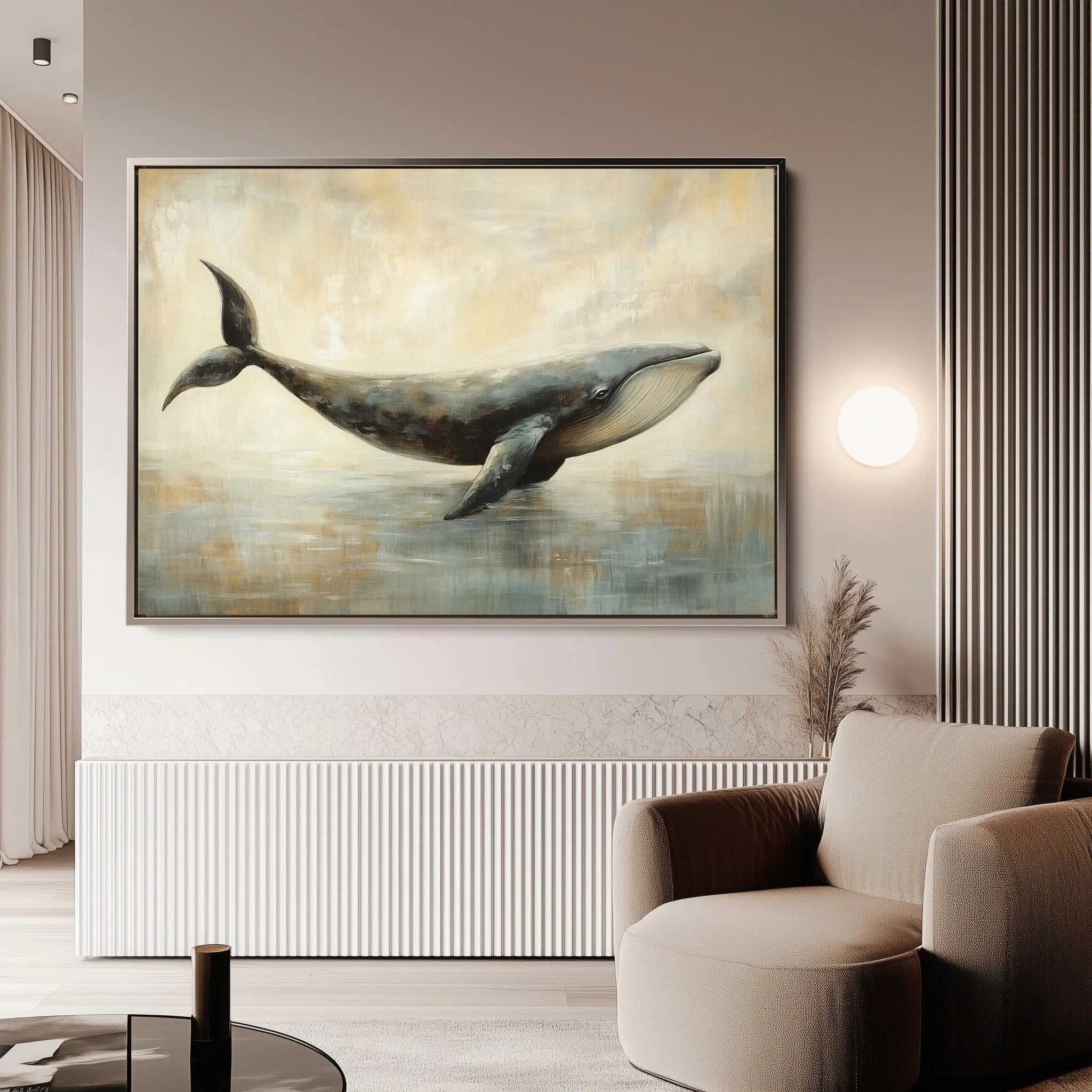 Animals 076 Canvas Art 60 x 40 cm / Black
