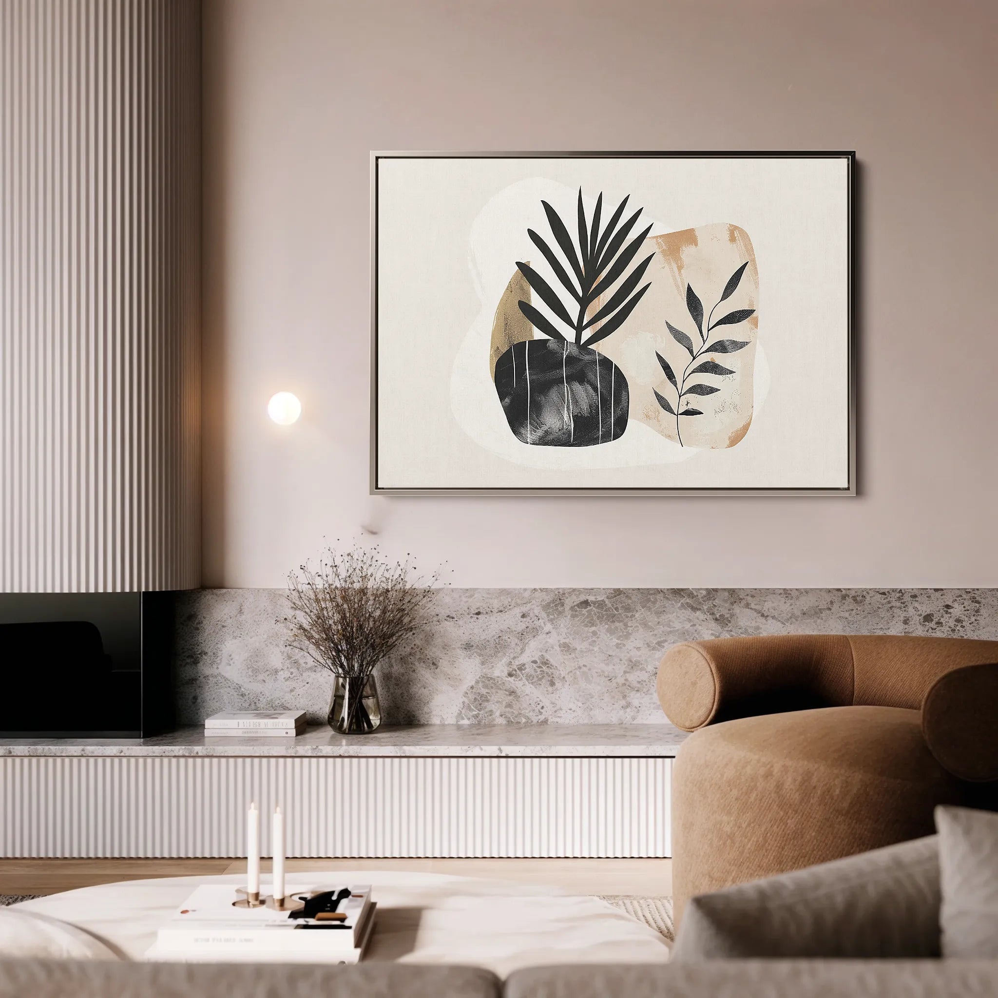 Boho 076 Canvas Art 60 x 40 cm / Black